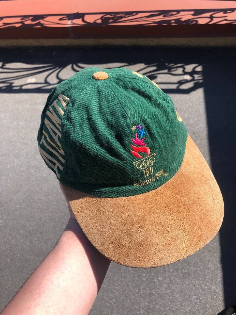 Vintage Olympic Games Atlanta 1996 Cap Hat Green vintage Size ONE SIZE - 2 Thumbnail