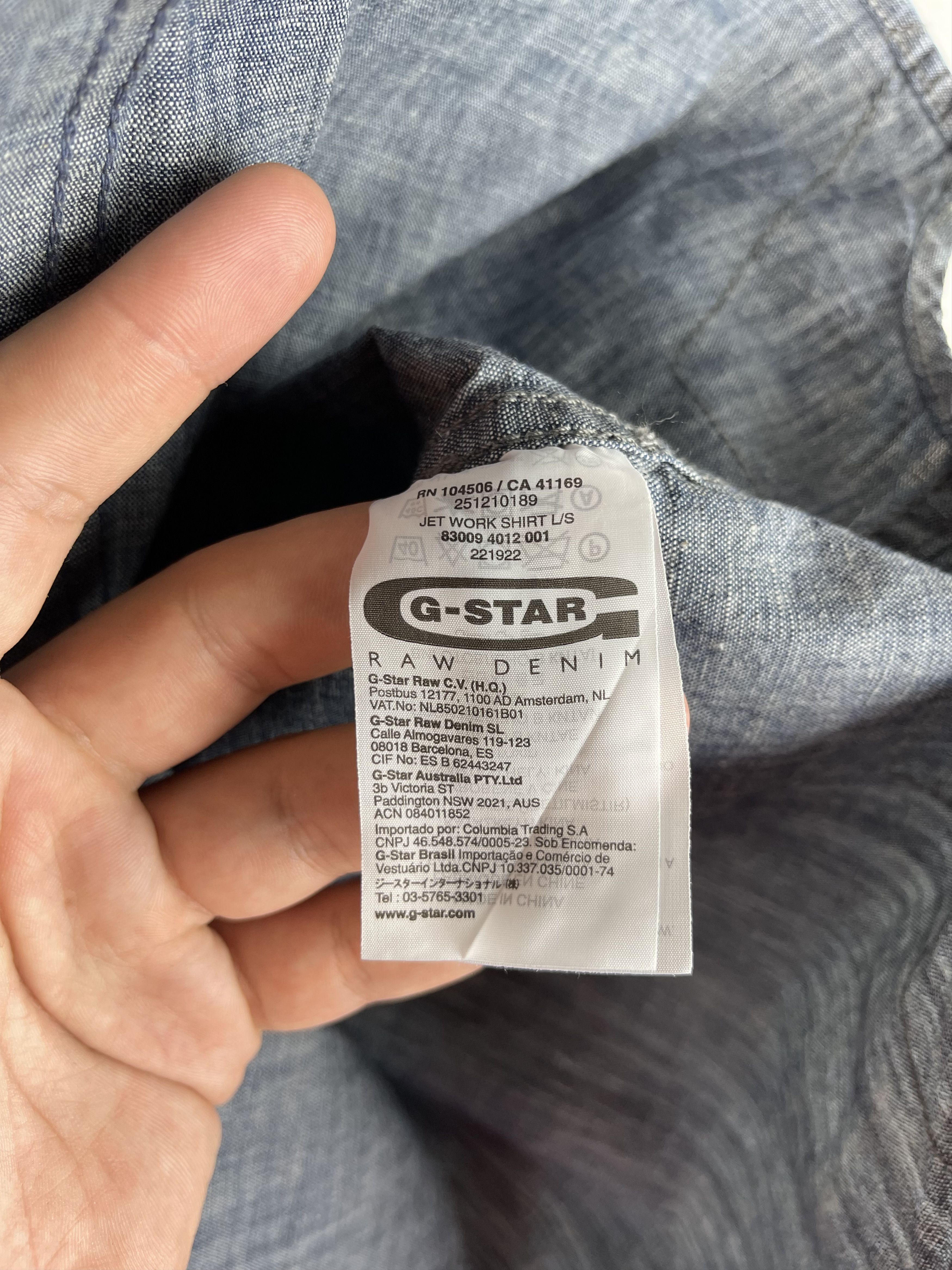 G-Star G-Star Raw Jet work shirt long sleeve overshirt jacket Size US L / EU 52-54 / 3 - 7 Thumbnail