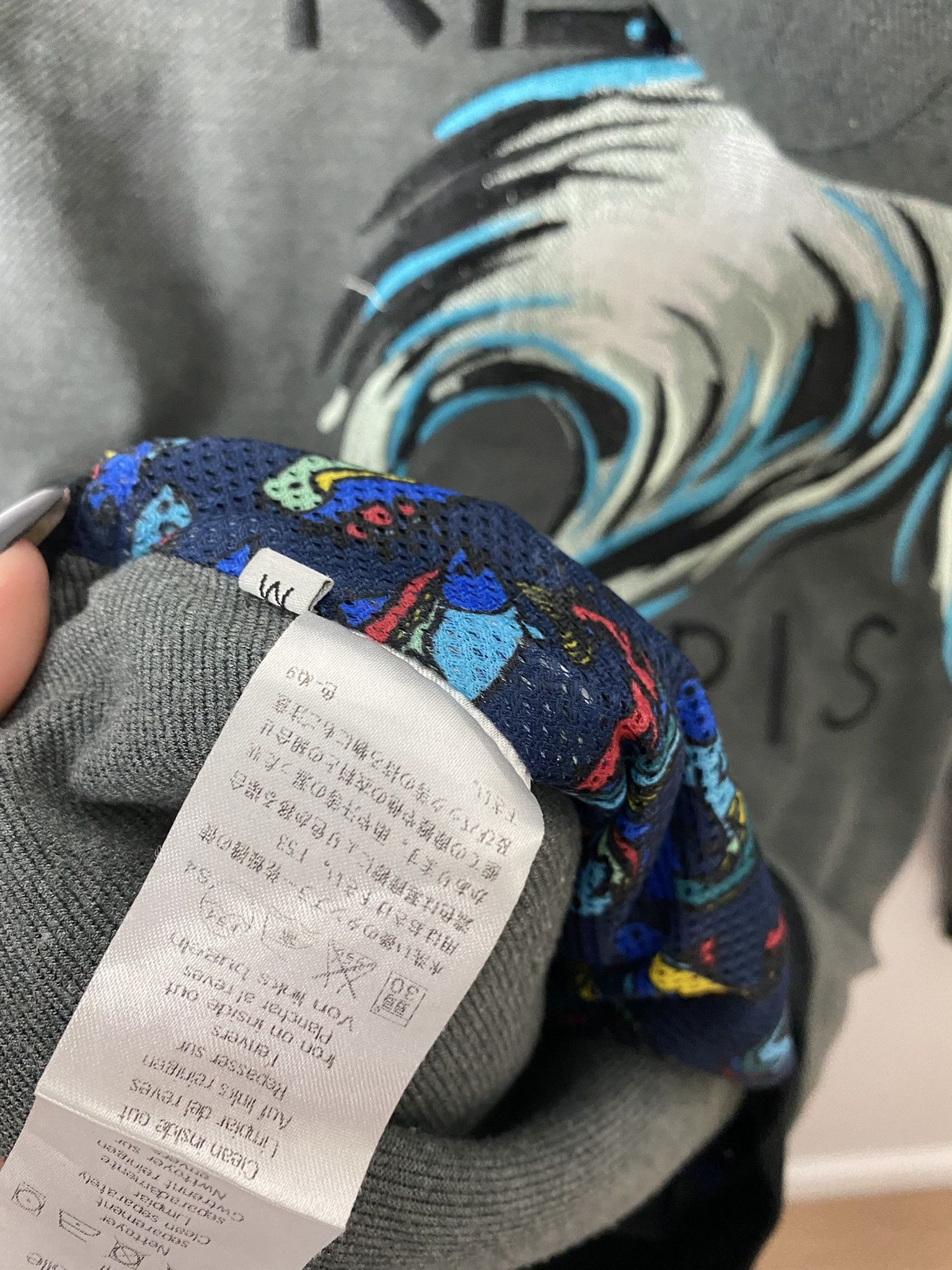 Kenzo Kenzo Paris embroidered wave zip-up hoodie Size US M / EU 48-50 / 2 - 7 Thumbnail