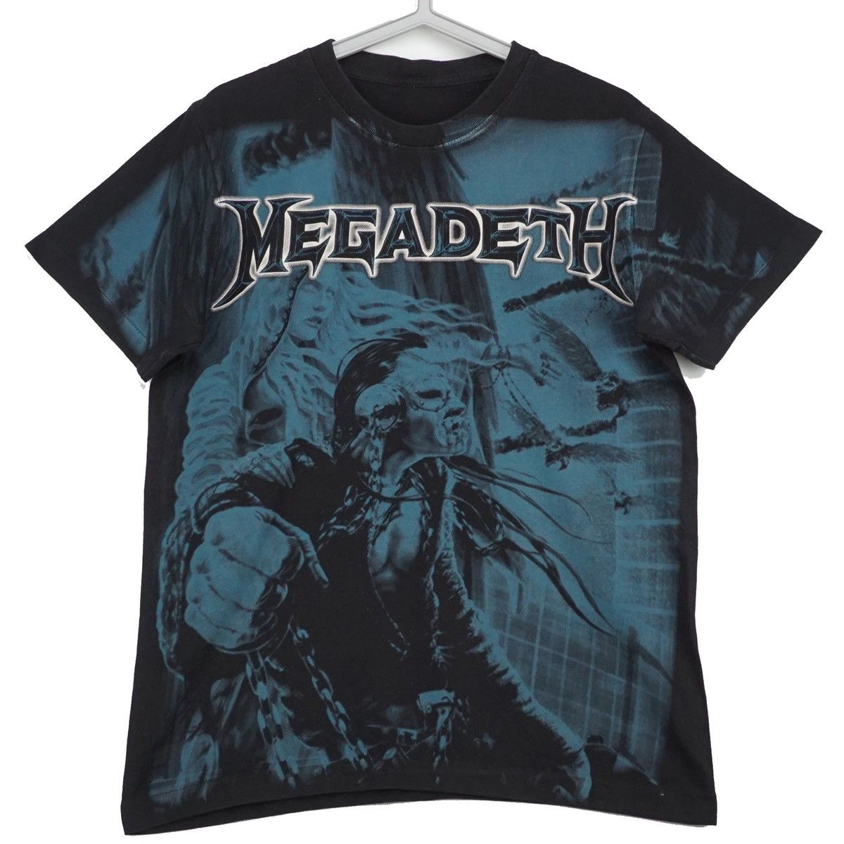 MEGADETH Band T-Shirt, Men's Size L cotton black type Vintage Second Hand