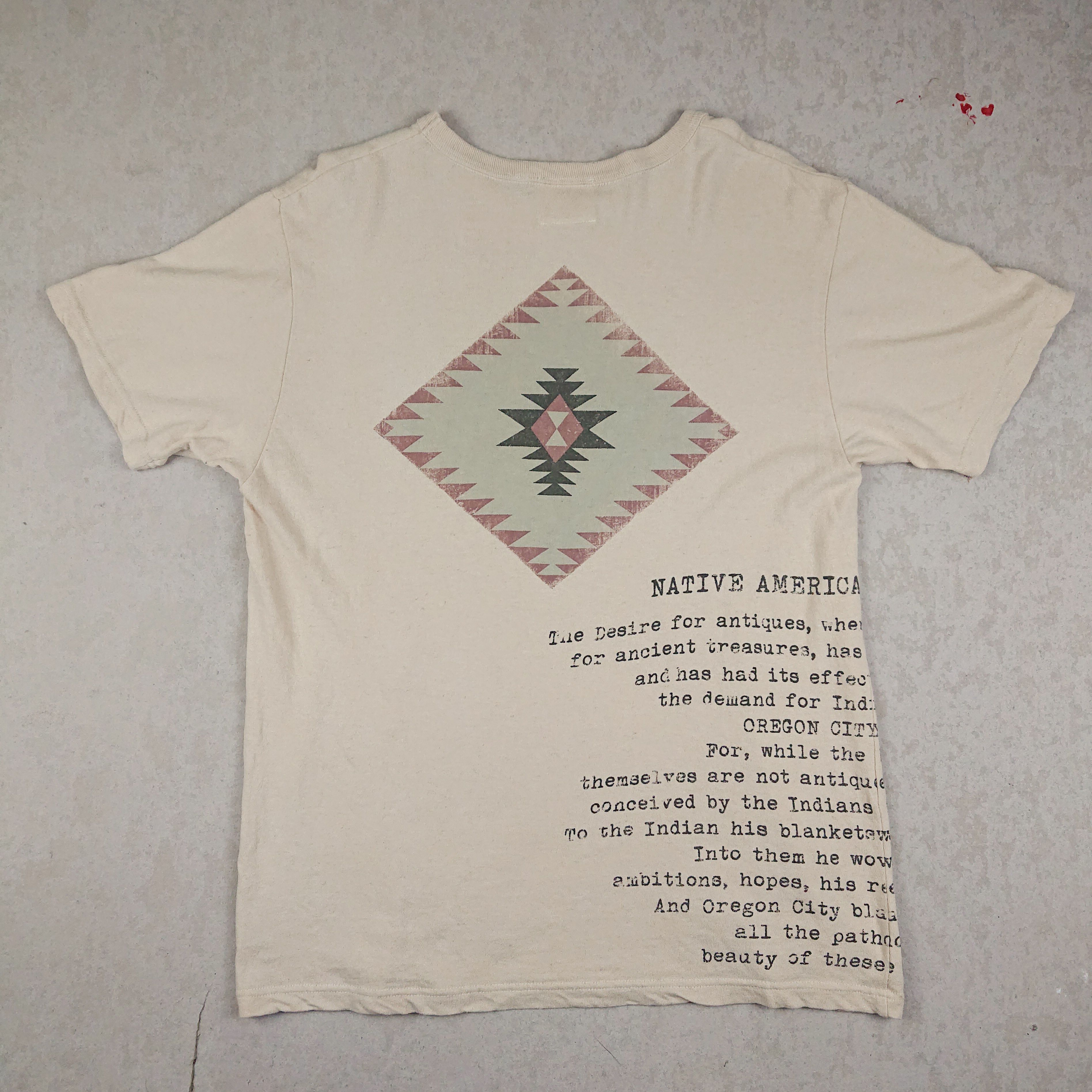 Vintage Native American Blankets Indian Tee by Cowboy Funny Western Size US L / EU 52-54 / 3 - 4 Thumbnail