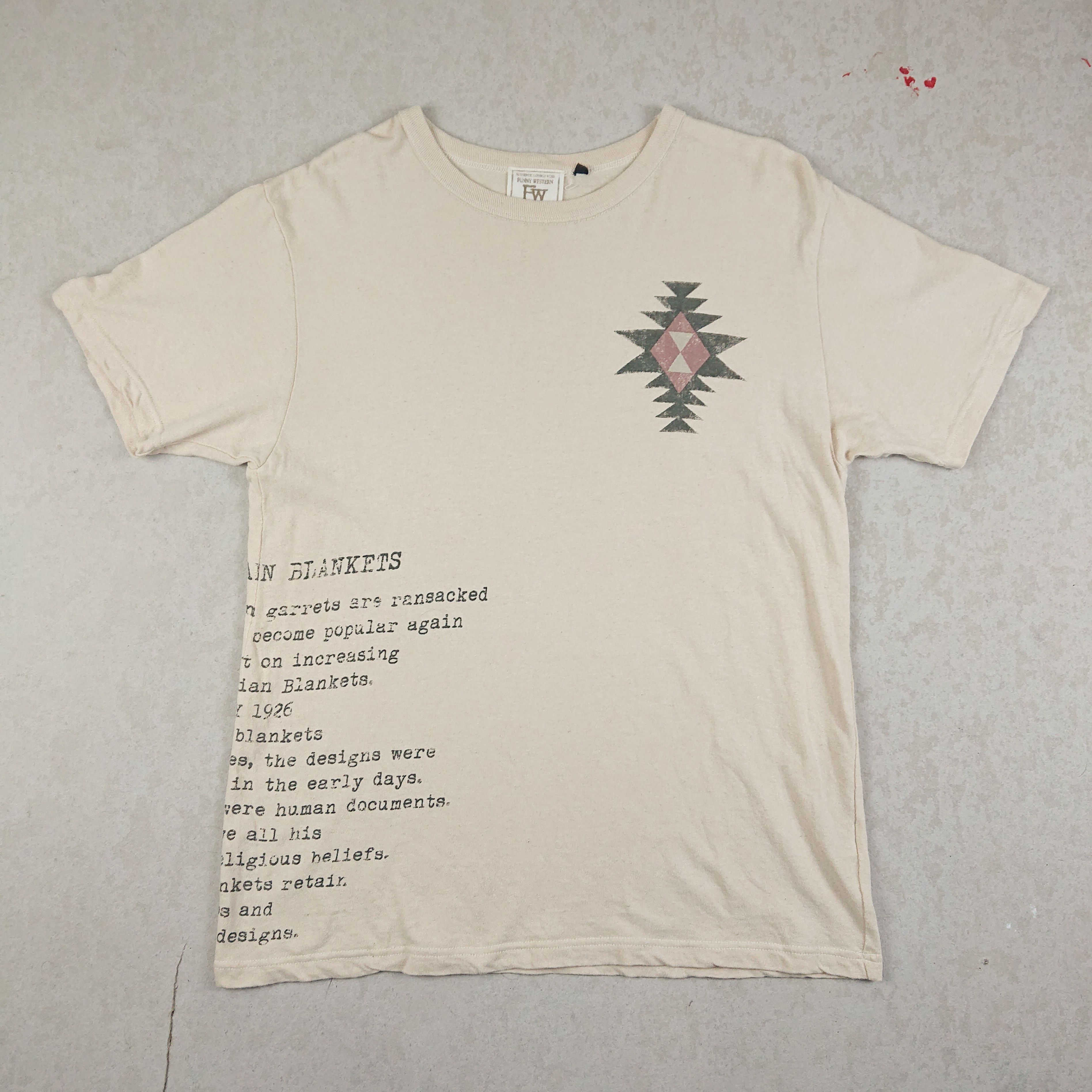Vintage Native American Blankets Indian Tee by Cowboy Funny Western Size US L / EU 52-54 / 3 - 2 Thumbnail