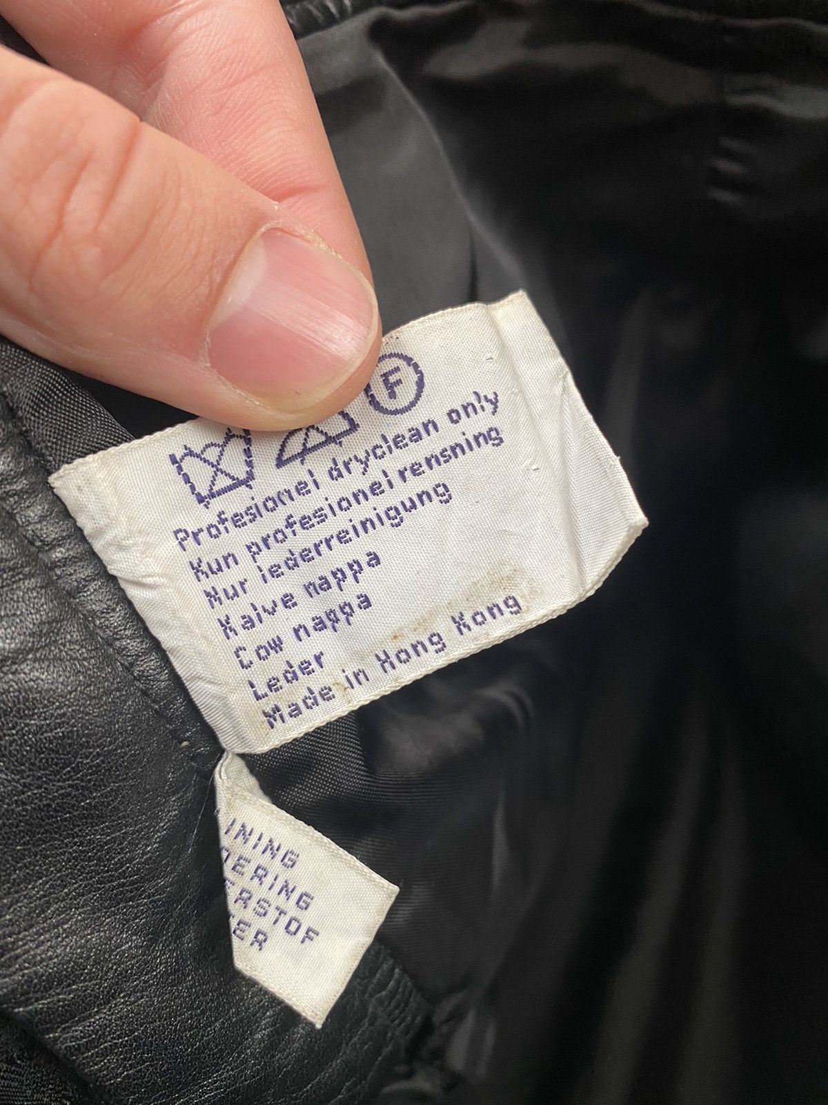 Genuine Leather Leather casual vintage straight biker pants Size US 27 - 8 Thumbnail