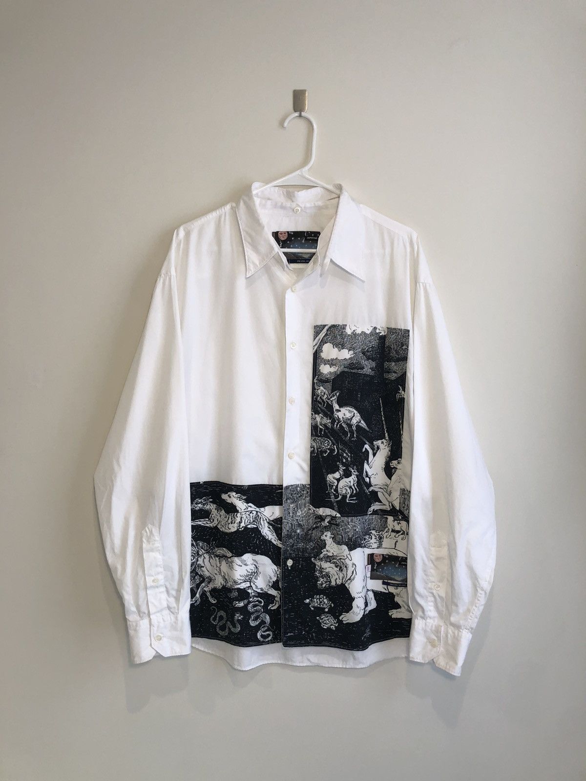 Prada Prada Survival Utopia Detachable Collar Button Up Size US XXL / EU 58 / 5 - 2 Thumbnail