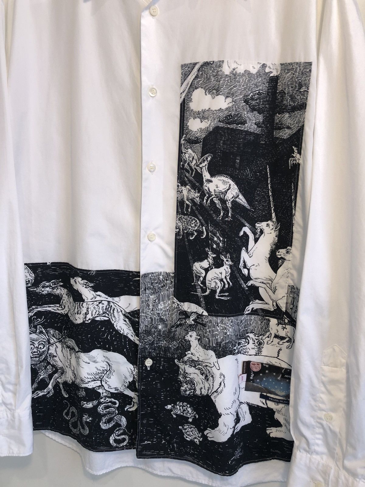 Prada Prada Survival Utopia Detachable Collar Button Up Size US XXL / EU 58 / 5 - 3 Thumbnail