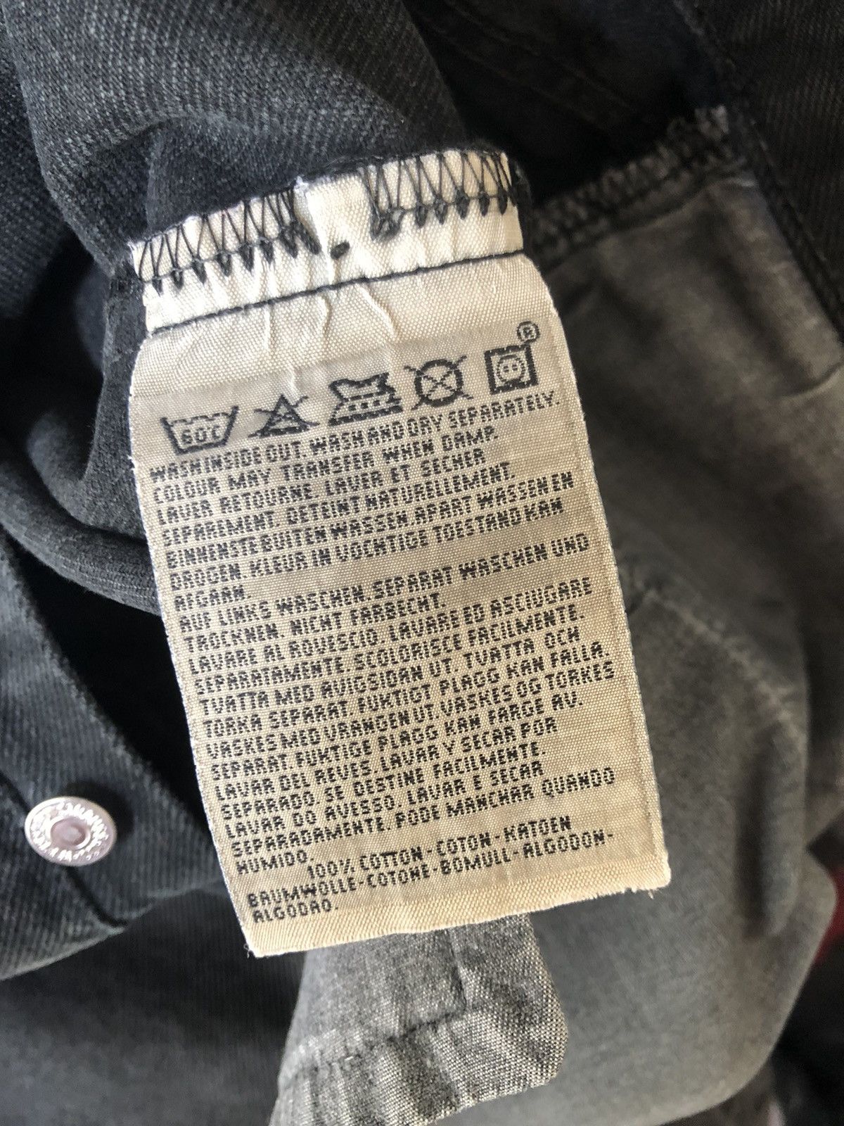 Levi's × Vintage Vintage 1993 Levi’s 501 Jeans Made in Uk Faded Black Denim Size US 32 / EU 48 - 19 Thumbnail