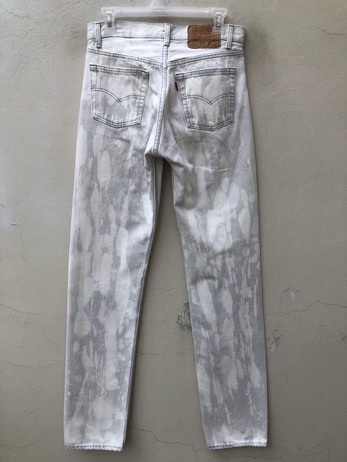 Levi's Vintage 80s Levi’s 501 Jeans Made in Usa Bleached Grey Denim Size US 30 / EU 46 - 13 Thumbnail