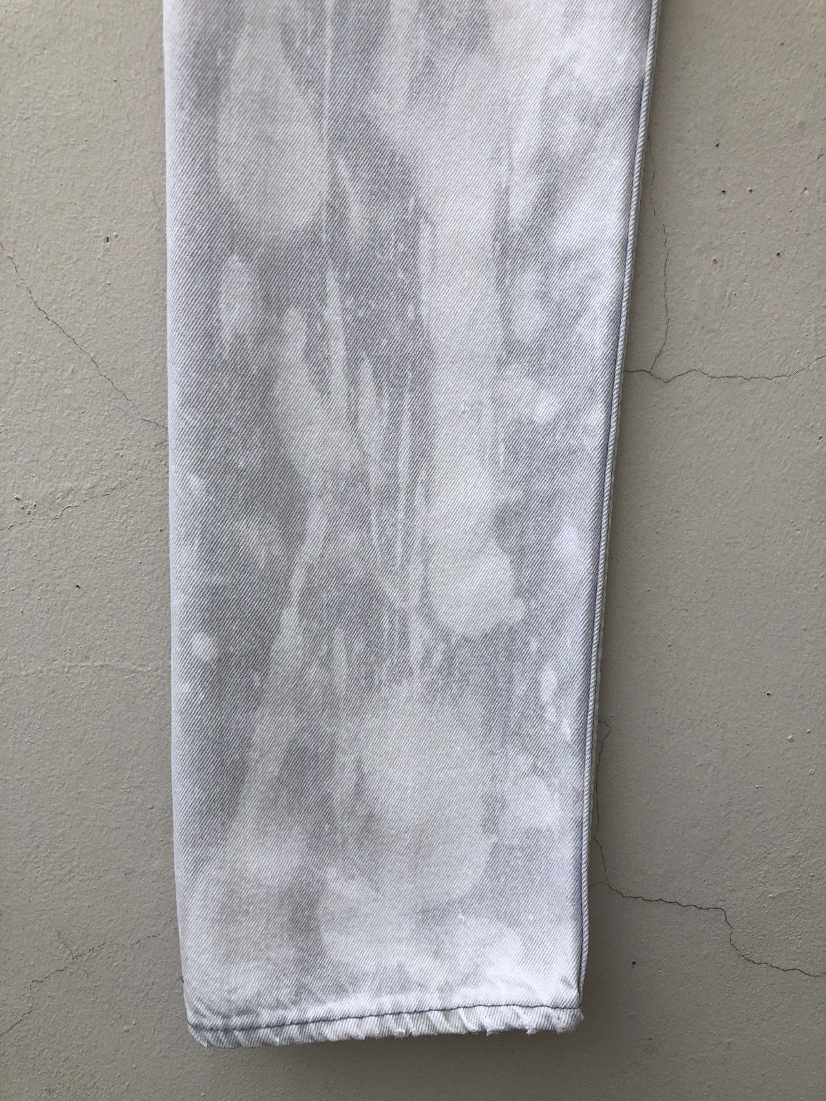 Levi's Vintage 80s Levi’s 501 Jeans Made in Usa Bleached Grey Denim Size US 30 / EU 46 - 16 Thumbnail