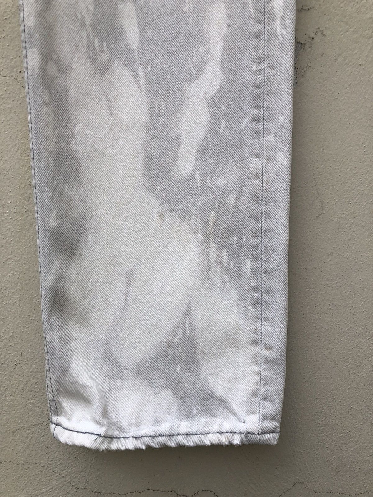 Levi's Vintage 80s Levi’s 501 Jeans Made in Usa Bleached Grey Denim Size US 30 / EU 46 - 12 Thumbnail