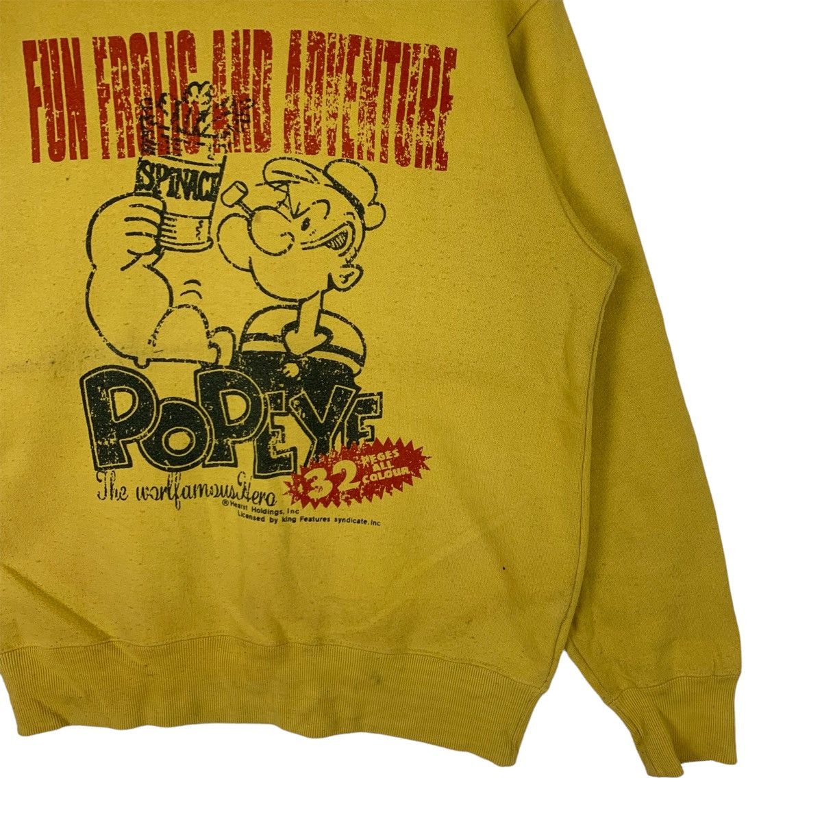 Cartoon Network Vintage Popeye Spinace Crewneck Sweatshirt Size US M / EU 48-50 / 2 - 3 Thumbnail