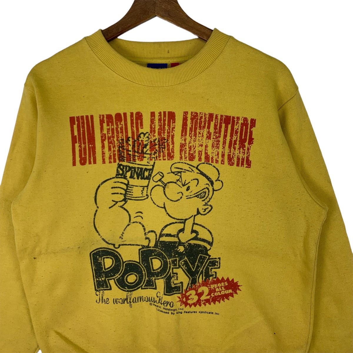 Cartoon Network Vintage Popeye Spinace Crewneck Sweatshirt Size US M / EU 48-50 / 2 - 2 Thumbnail