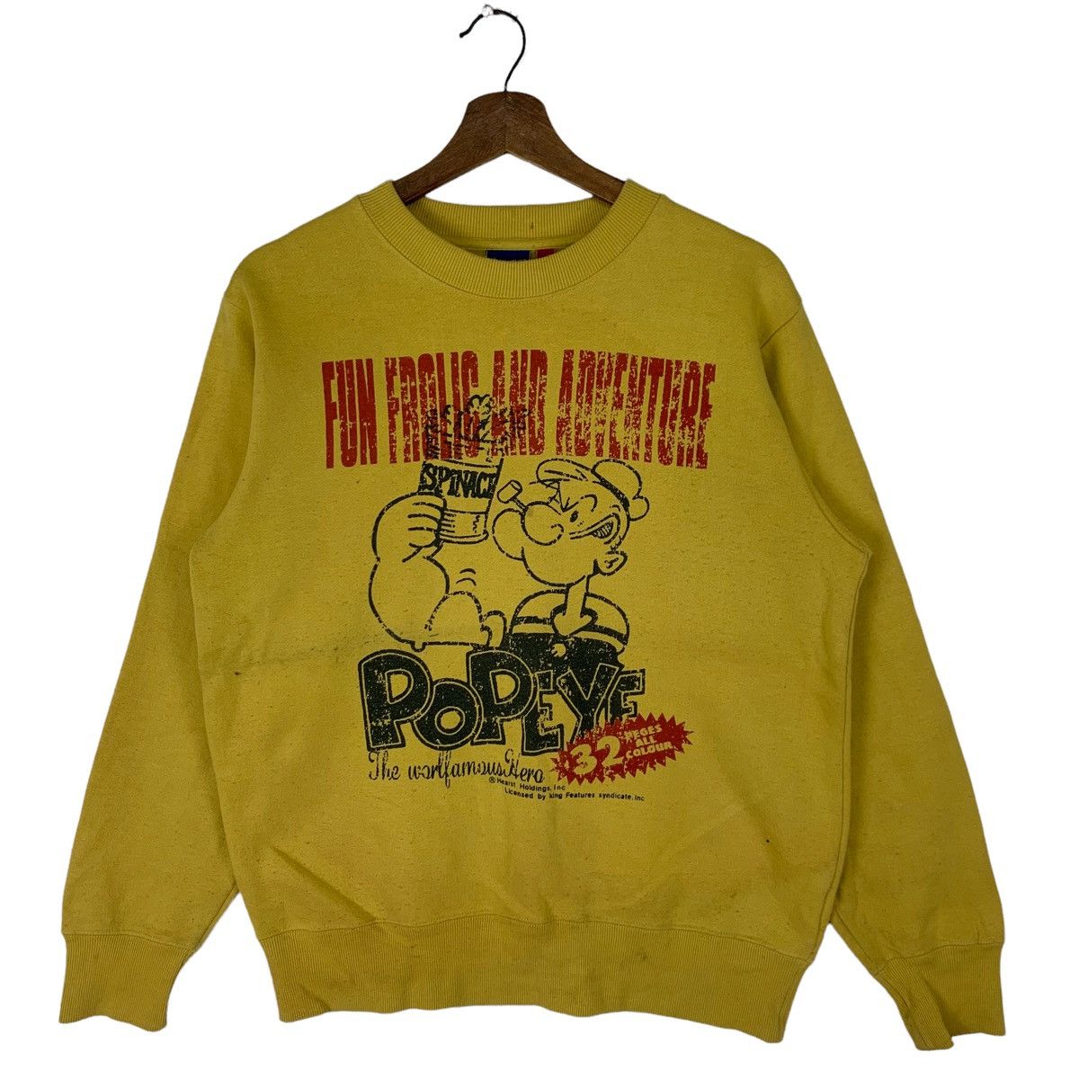 Cartoon Network Vintage Popeye Spinace Crewneck Sweatshirt Size US M / EU 48-50 / 2 - 1 Thumbnail