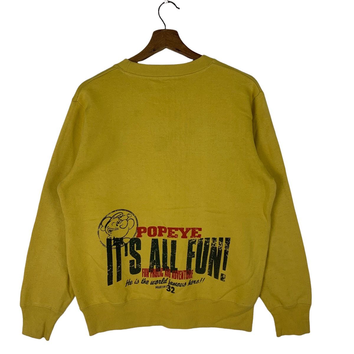 Cartoon Network Vintage Popeye Spinace Crewneck Sweatshirt Size US M / EU 48-50 / 2 - 6 Thumbnail