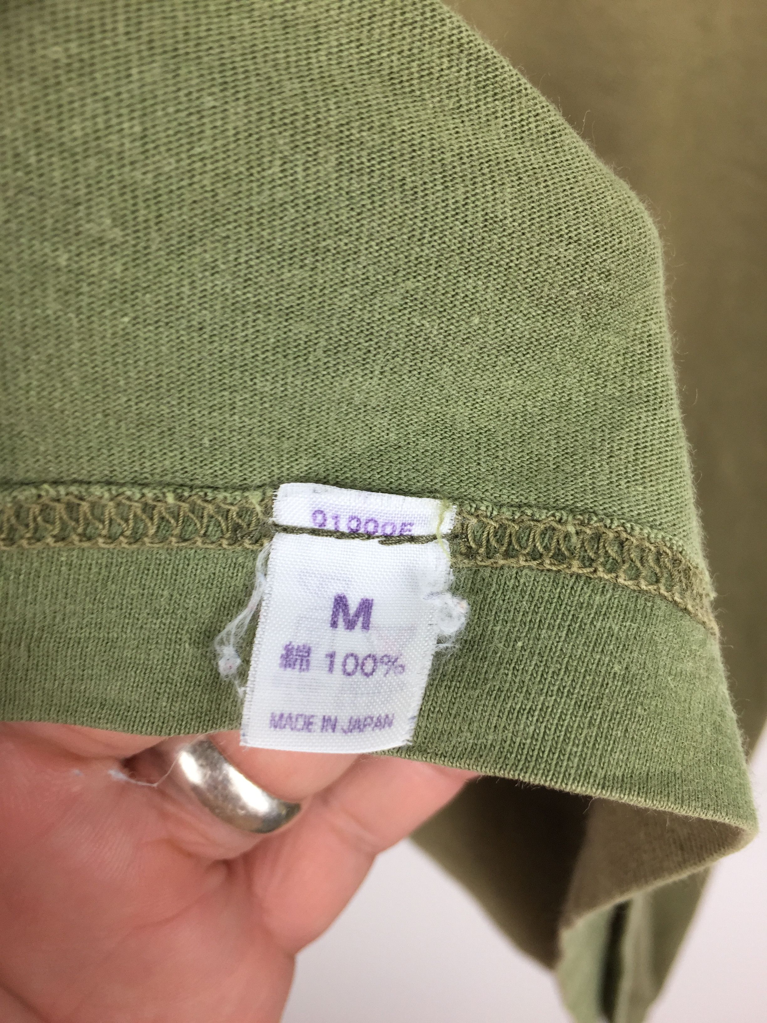 Helmut Lang AW96 HELMUT LANG Olive V neck tee Size US M / EU 48-50 / 2 - 8 Thumbnail
