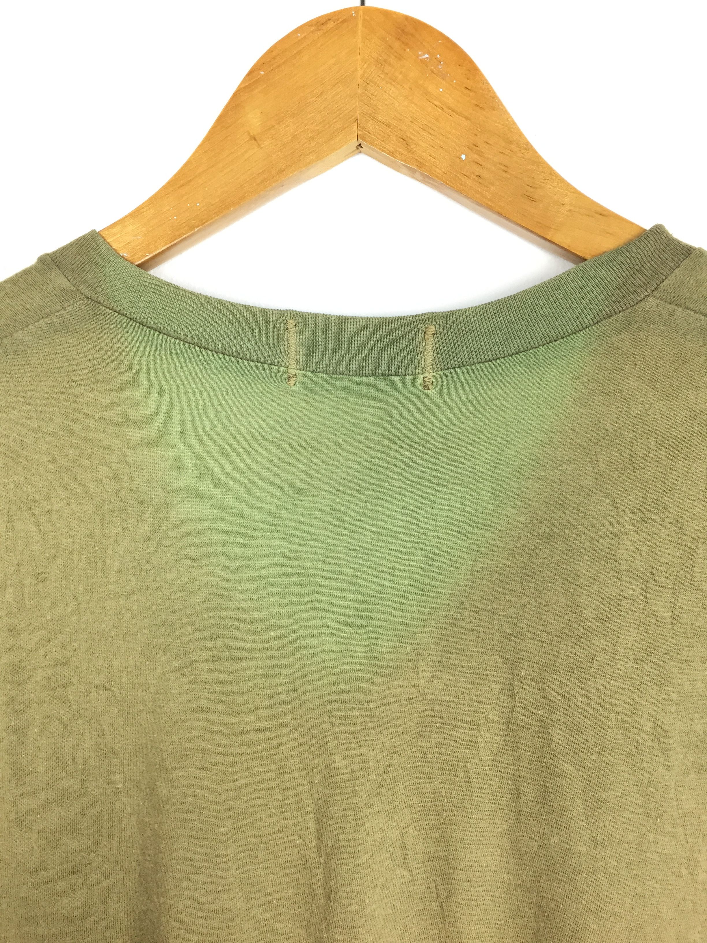 Helmut Lang AW96 HELMUT LANG Olive V neck tee Size US M / EU 48-50 / 2 - 6 Thumbnail