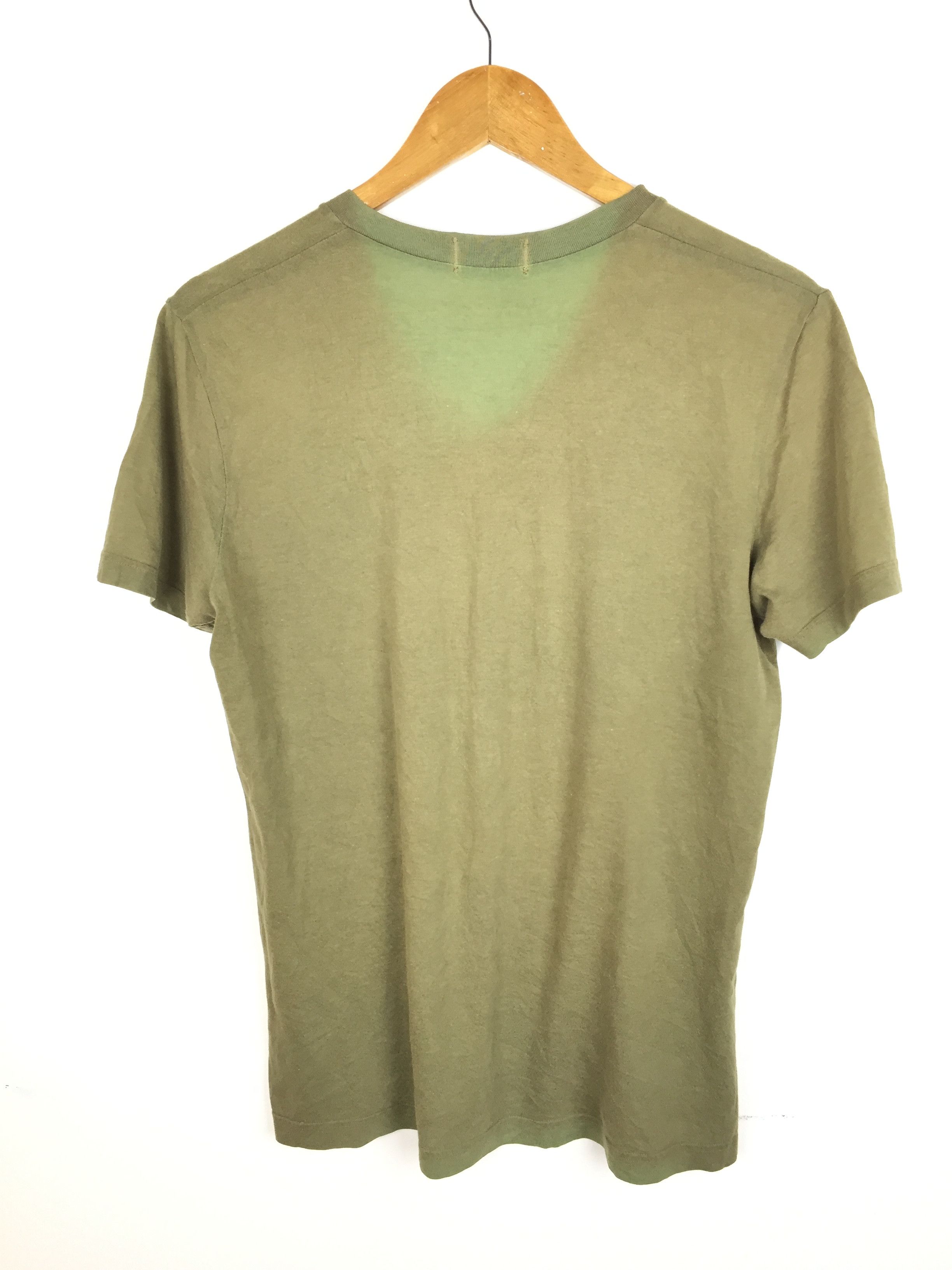 Helmut Lang AW96 HELMUT LANG Olive V neck tee Size US M / EU 48-50 / 2 - 5 Thumbnail