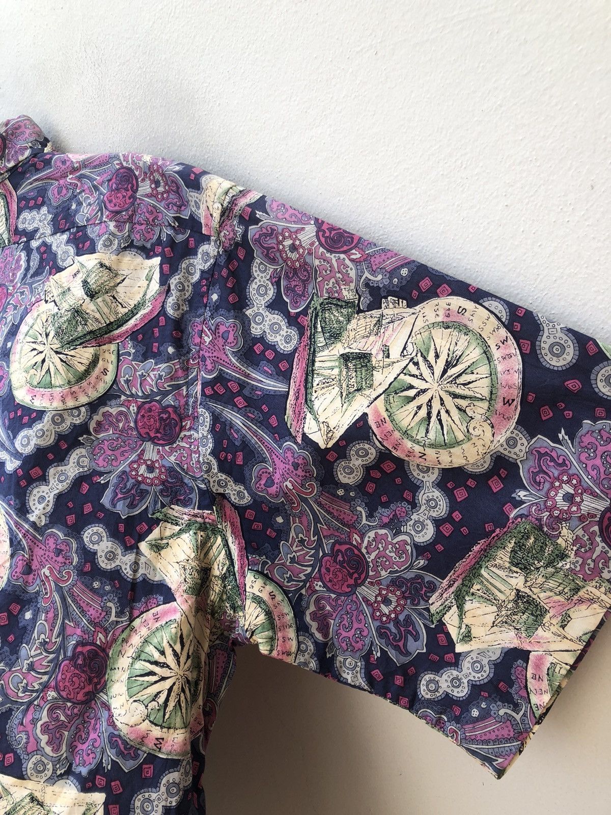Reyn Spooner Vintage 90s Reyn Spooner Sailing Boat Paisley Hawaiian Shirt Size US XL / EU 56 / 4 - 14 Thumbnail