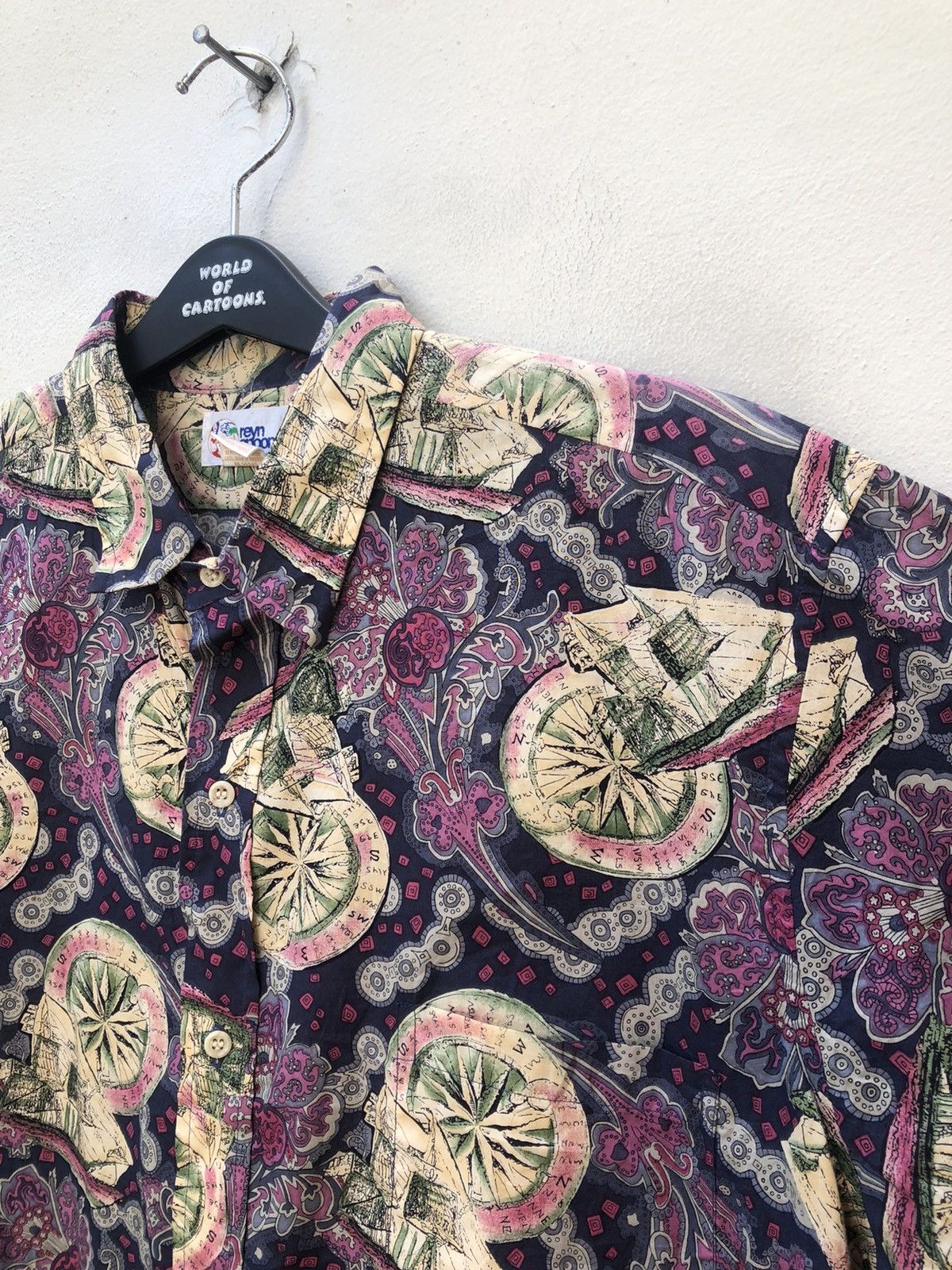 Reyn Spooner Vintage 90s Reyn Spooner Sailing Boat Paisley Hawaiian Shirt Size US XL / EU 56 / 4 - 7 Thumbnail