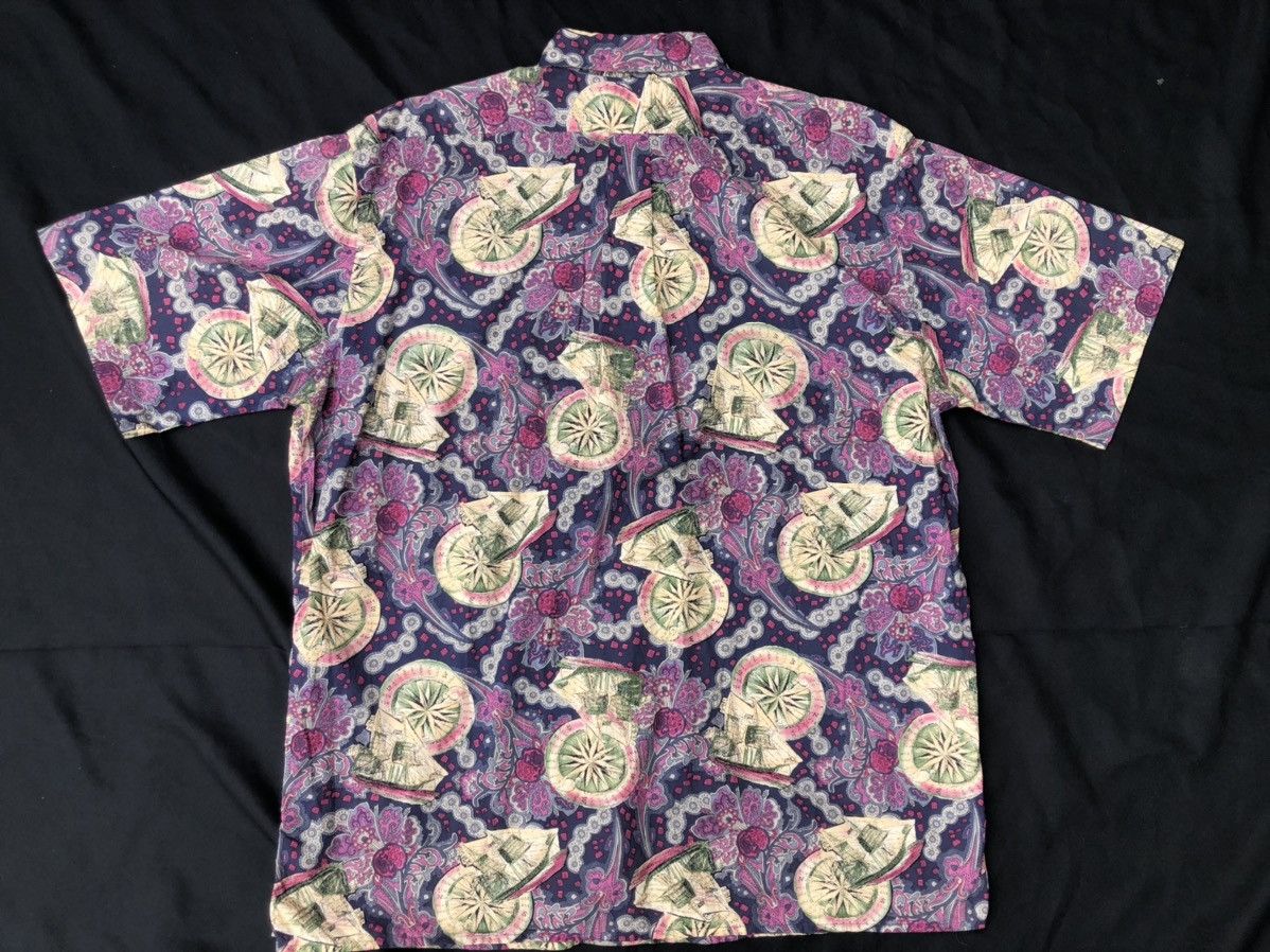 Reyn Spooner Vintage 90s Reyn Spooner Sailing Boat Paisley Hawaiian Shirt Size US XL / EU 56 / 4 - 2 Thumbnail