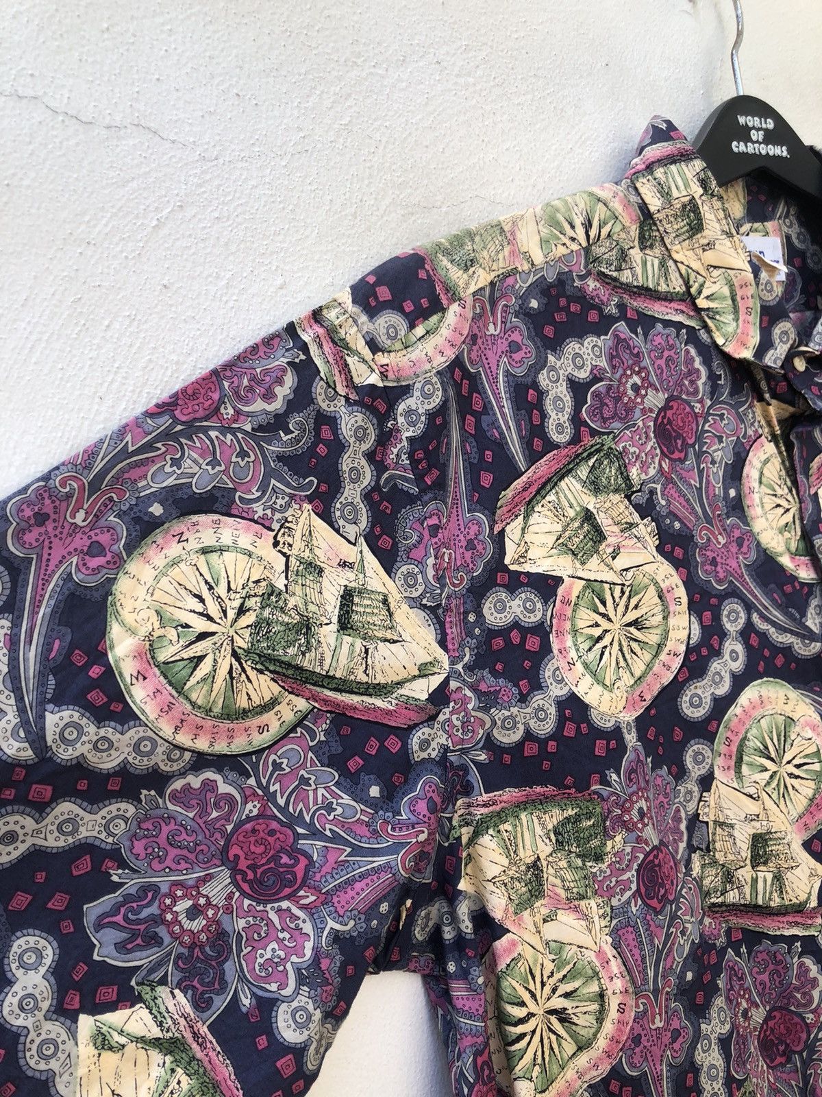 Reyn Spooner Vintage 90s Reyn Spooner Sailing Boat Paisley Hawaiian Shirt Size US XL / EU 56 / 4 - 8 Thumbnail