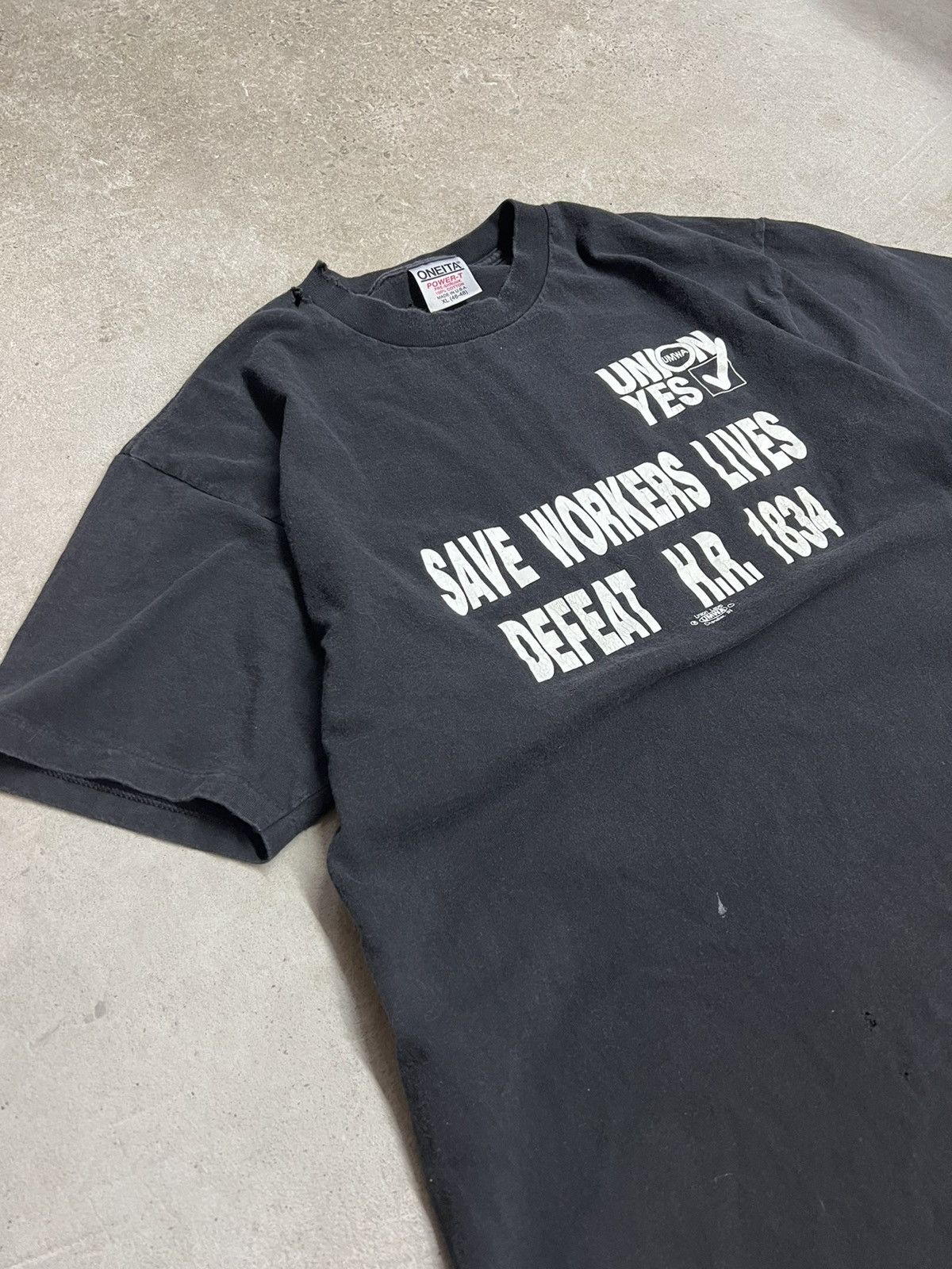 Vintage 1980s Faded Black Union Yes Tee Size US XL / EU 56 / 4 - 3 Thumbnail
