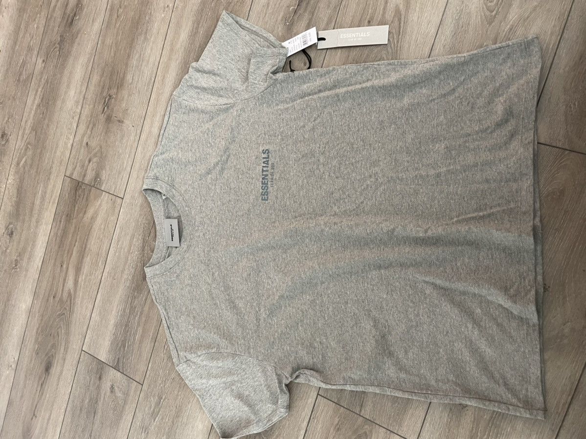 FOG FOG ESSENTIALS Fear of God Heather Oatmeal TShirt Sz S Grailed