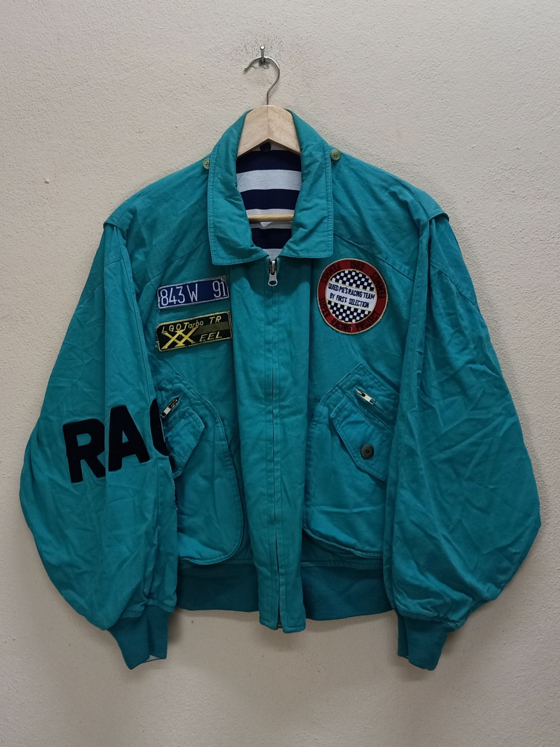 Other QUIDE PIE Racing Bomber Style Reversible Green Jacket Size US M / EU 48-50 / 2 - 1 Thumbnail