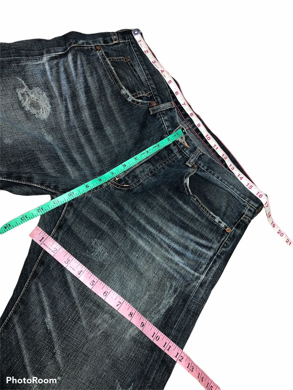 Japanese Brand WASHED BLUE SOUL OF FREEDOM DENIM Size US 33 - 6 Thumbnail