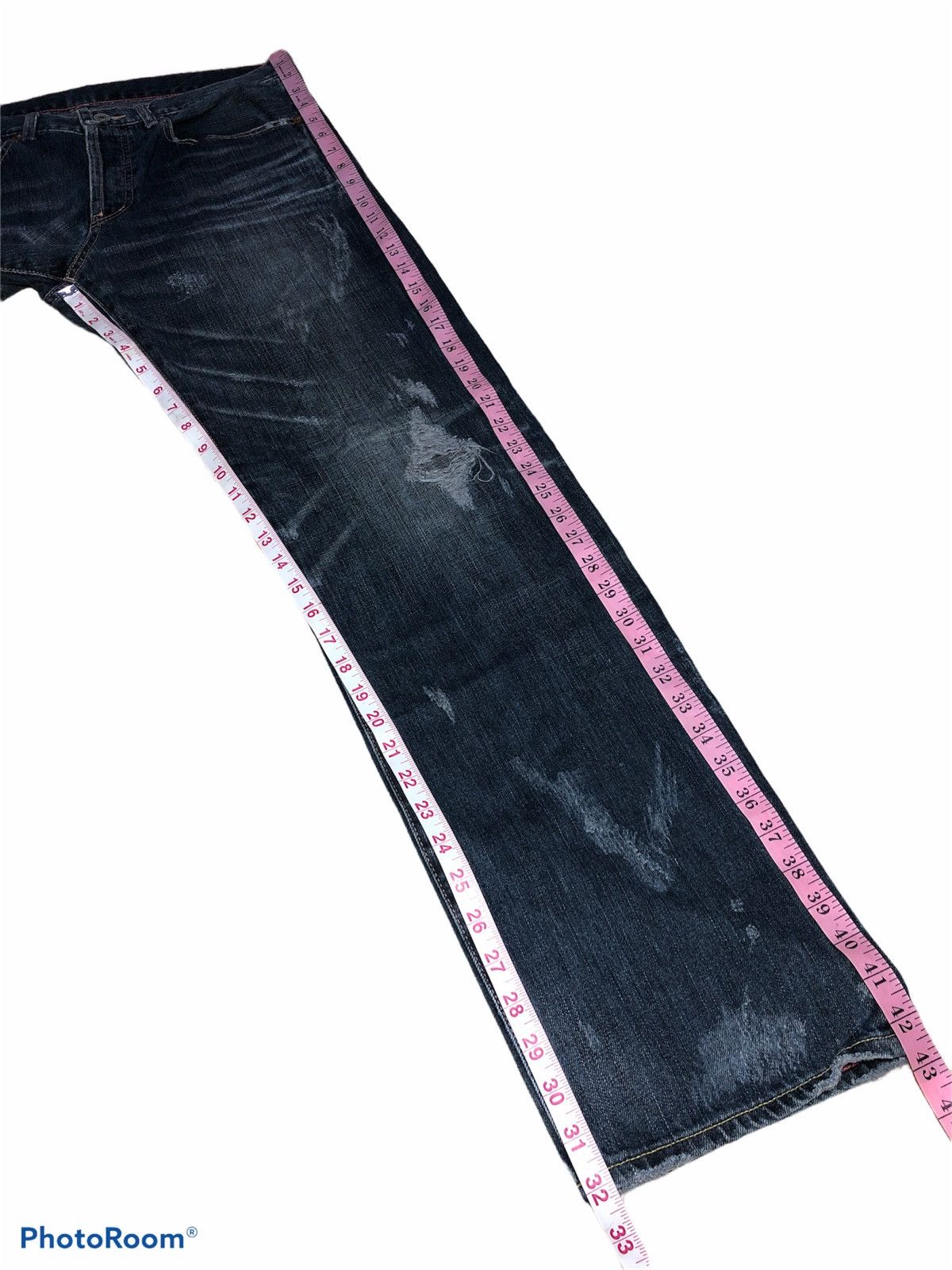 Japanese Brand WASHED BLUE SOUL OF FREEDOM DENIM Size US 33 - 8 Thumbnail