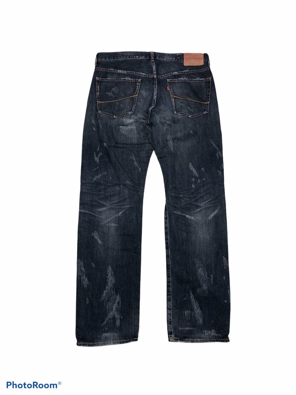 Japanese Brand WASHED BLUE SOUL OF FREEDOM DENIM Size US 33 - 2 Thumbnail