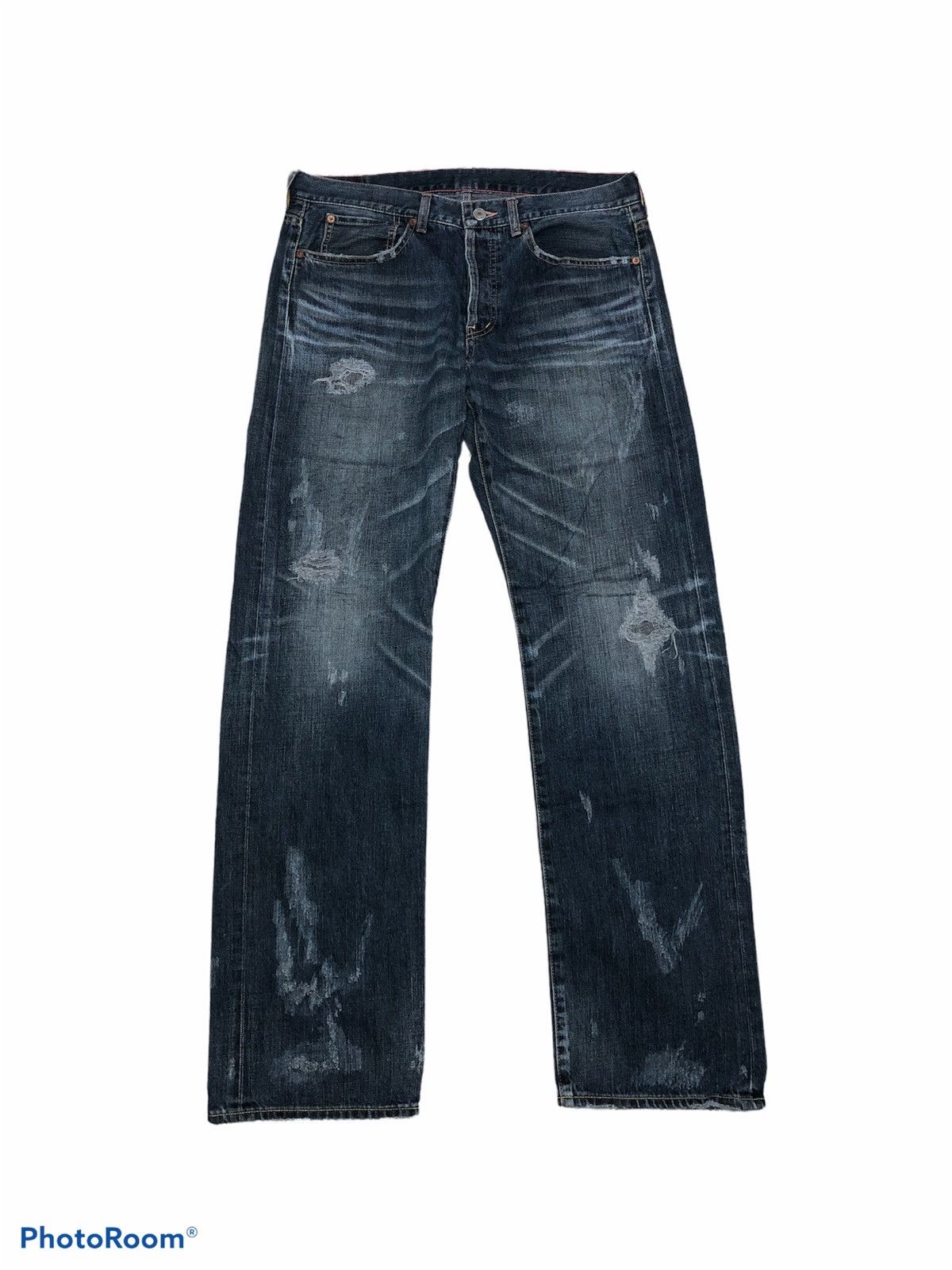 Japanese Brand WASHED BLUE SOUL OF FREEDOM DENIM Size US 33 - 1 Thumbnail