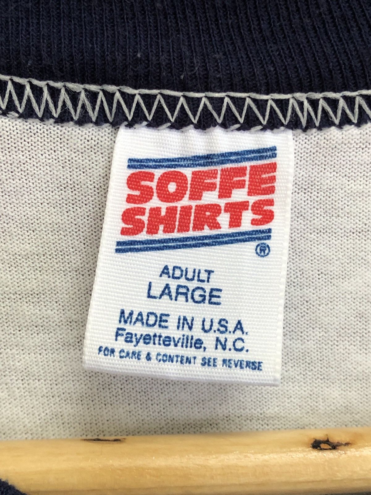 Vintage Vintage 90s Us Navy Ringer Tee Size US L / EU 52-54 / 3 - 4 Thumbnail