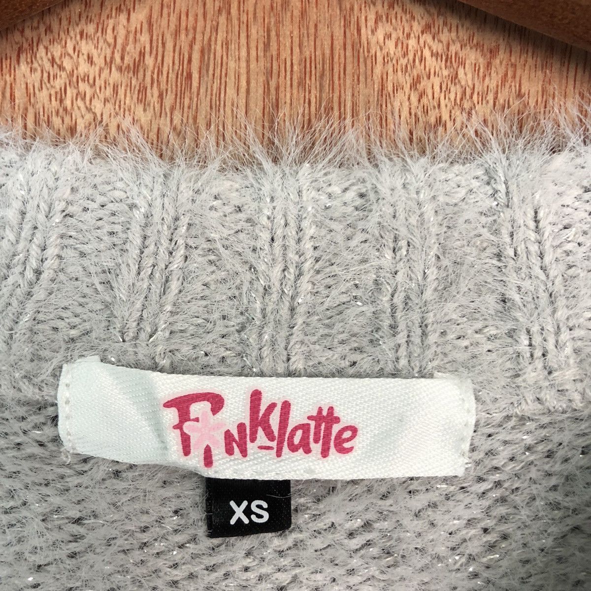 Japanese Brand PinkLatte Grey Mohair Shag Shaggy Knitwear Size US S / EU 44-46 / 1 - 9 Thumbnail