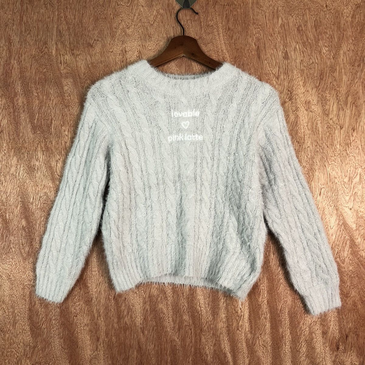 Japanese Brand PinkLatte Grey Mohair Shag Shaggy Knitwear Size US S / EU 44-46 / 1 - 1 Thumbnail