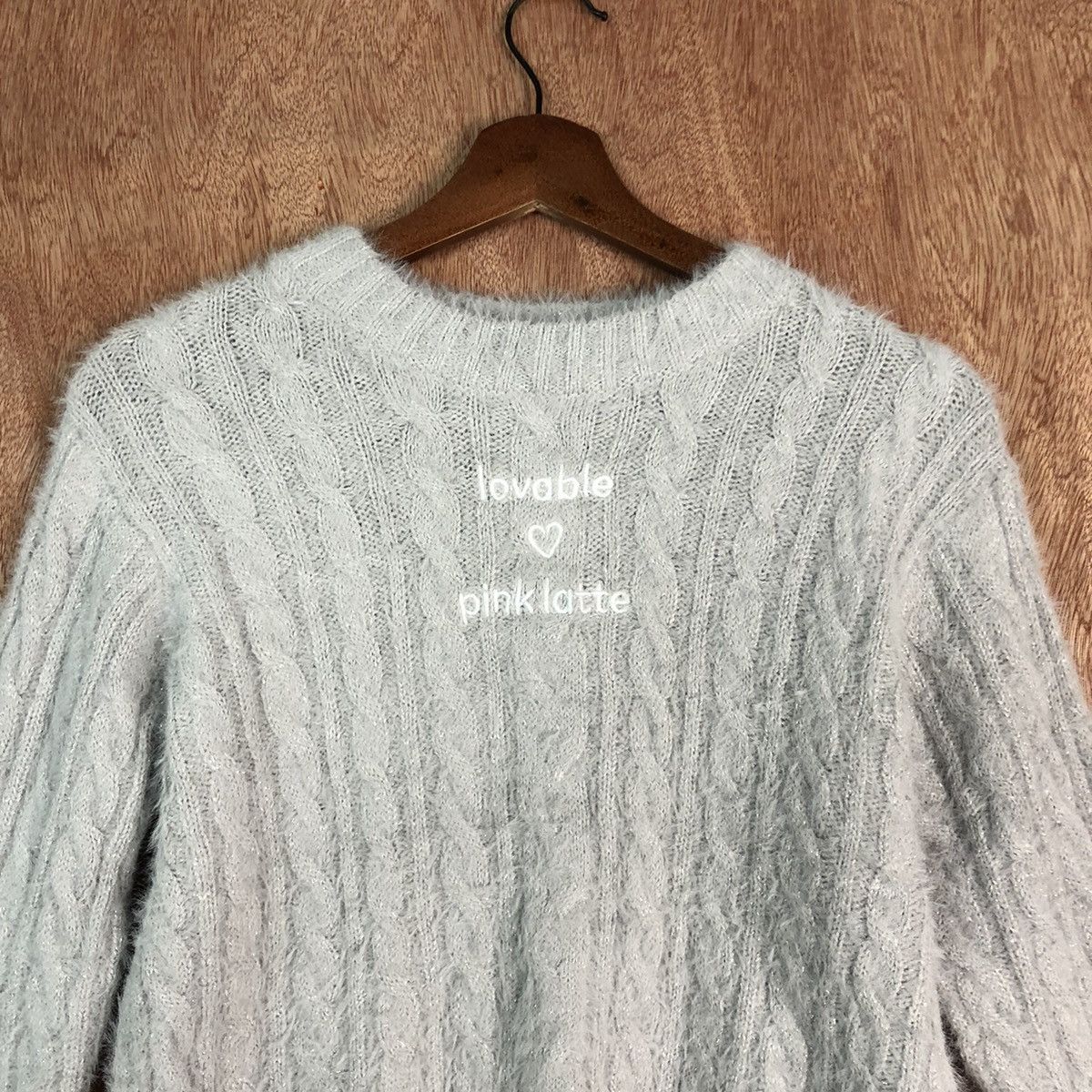 Japanese Brand PinkLatte Grey Mohair Shag Shaggy Knitwear Size US S / EU 44-46 / 1 - 2 Thumbnail