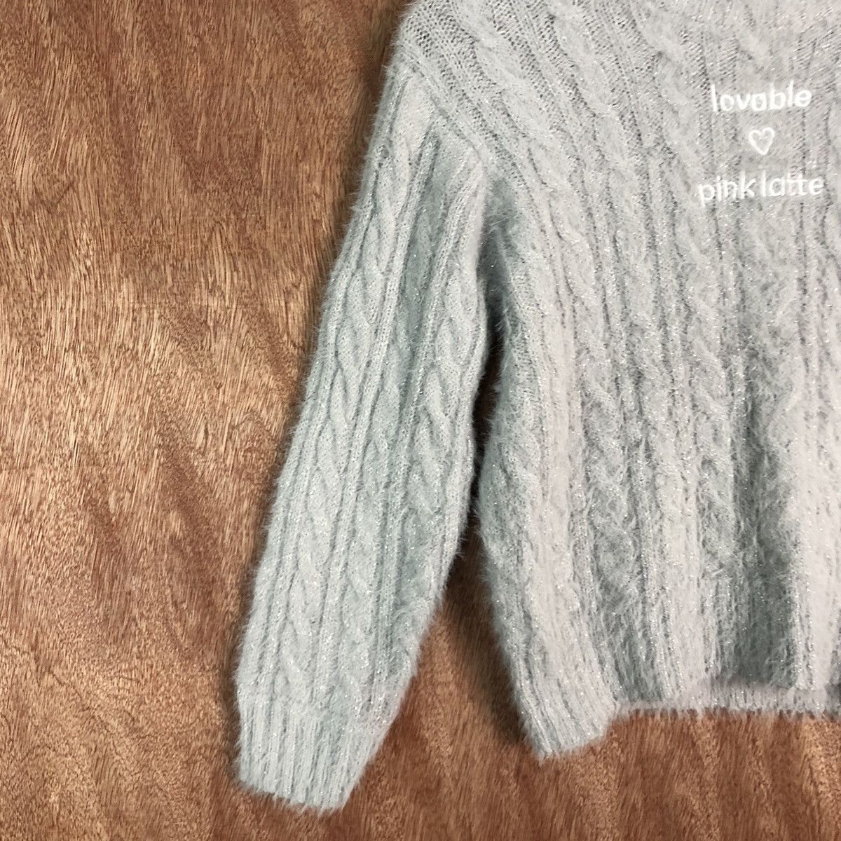Japanese Brand PinkLatte Grey Mohair Shag Shaggy Knitwear Size US S / EU 44-46 / 1 - 7 Thumbnail