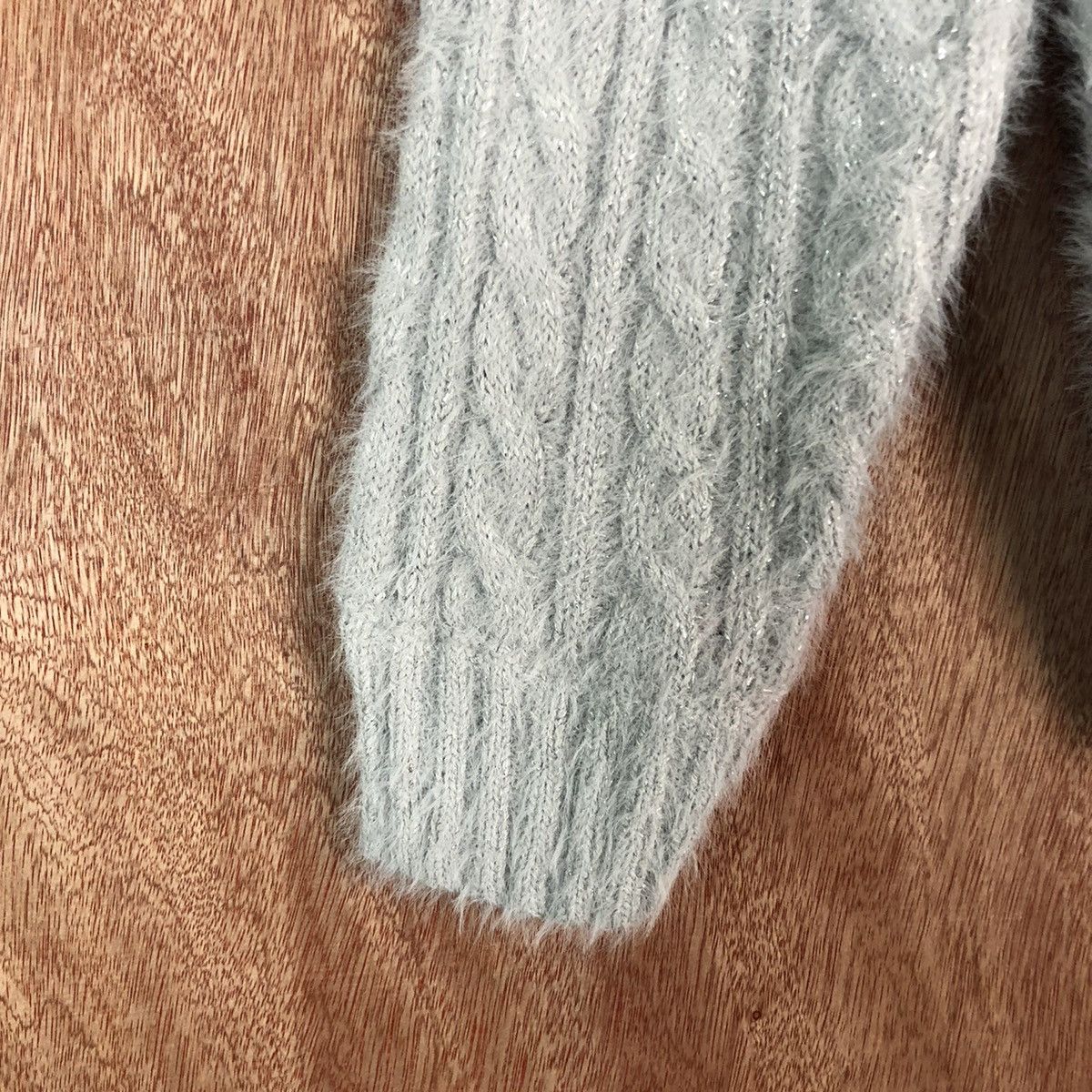 Japanese Brand PinkLatte Grey Mohair Shag Shaggy Knitwear Size US S / EU 44-46 / 1 - 6 Thumbnail