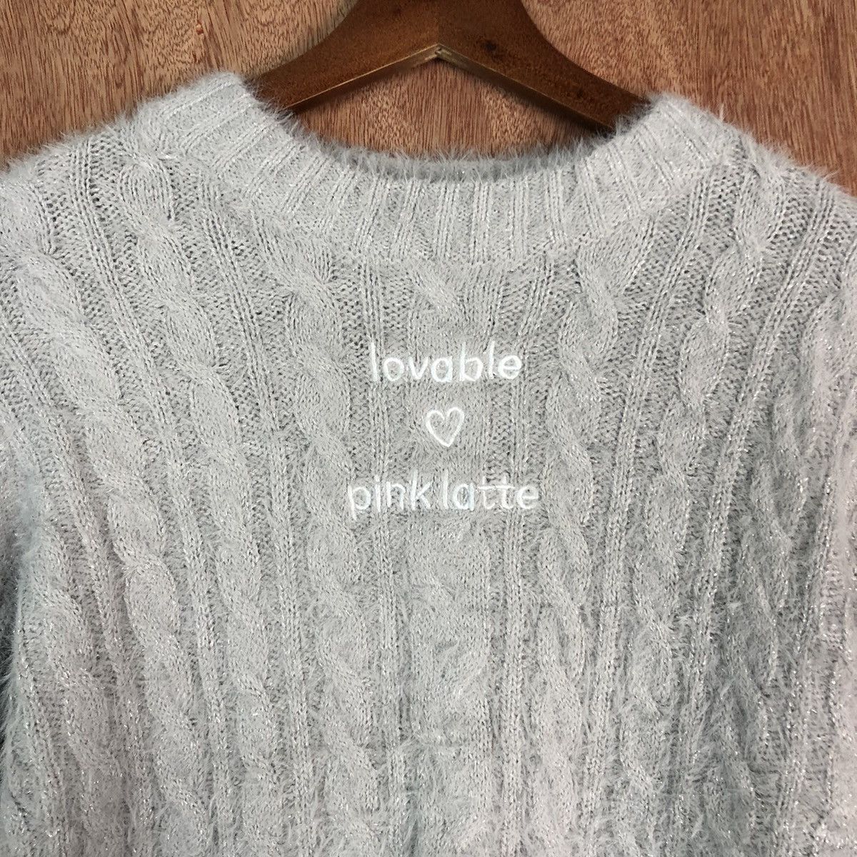 Japanese Brand PinkLatte Grey Mohair Shag Shaggy Knitwear Size US S / EU 44-46 / 1 - 8 Thumbnail