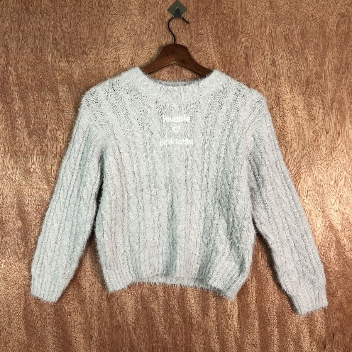 Japanese Brand PinkLatte Grey Mohair Shag Shaggy Knitwear Size US S / EU 44-46 / 1 - 3 Thumbnail