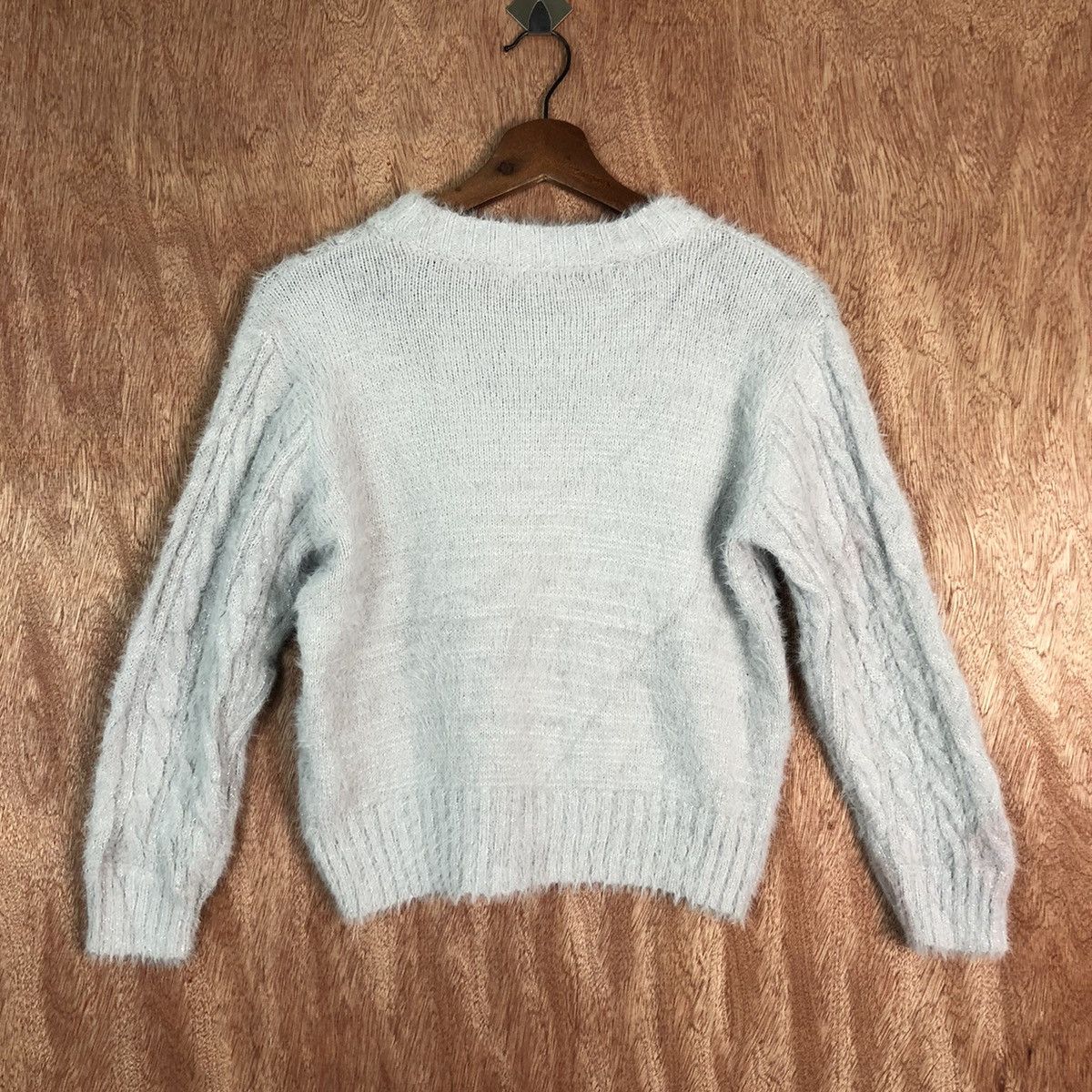Japanese Brand PinkLatte Grey Mohair Shag Shaggy Knitwear Size US S / EU 44-46 / 1 - 10 Thumbnail