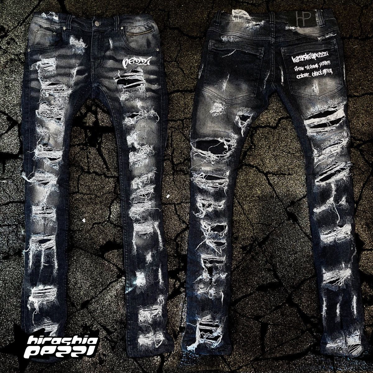Other Hirashiapezzi 01 Black Concrete Denim Size US 30 / EU 46 - 1 Thumbnail