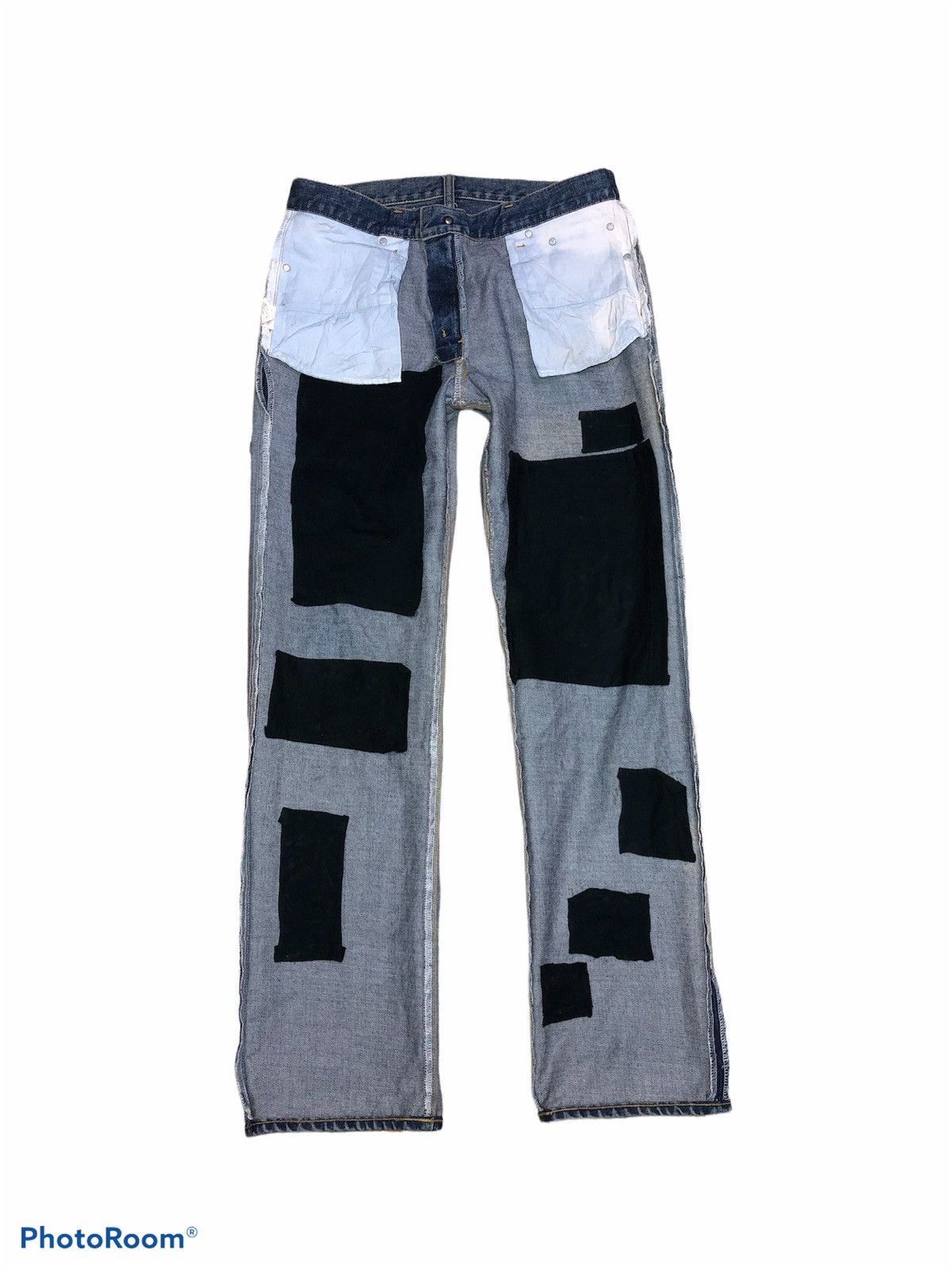 Vintage VINTAGE DISTRESSED DENIM BY Uniqlo Size US 33 - 4 Thumbnail