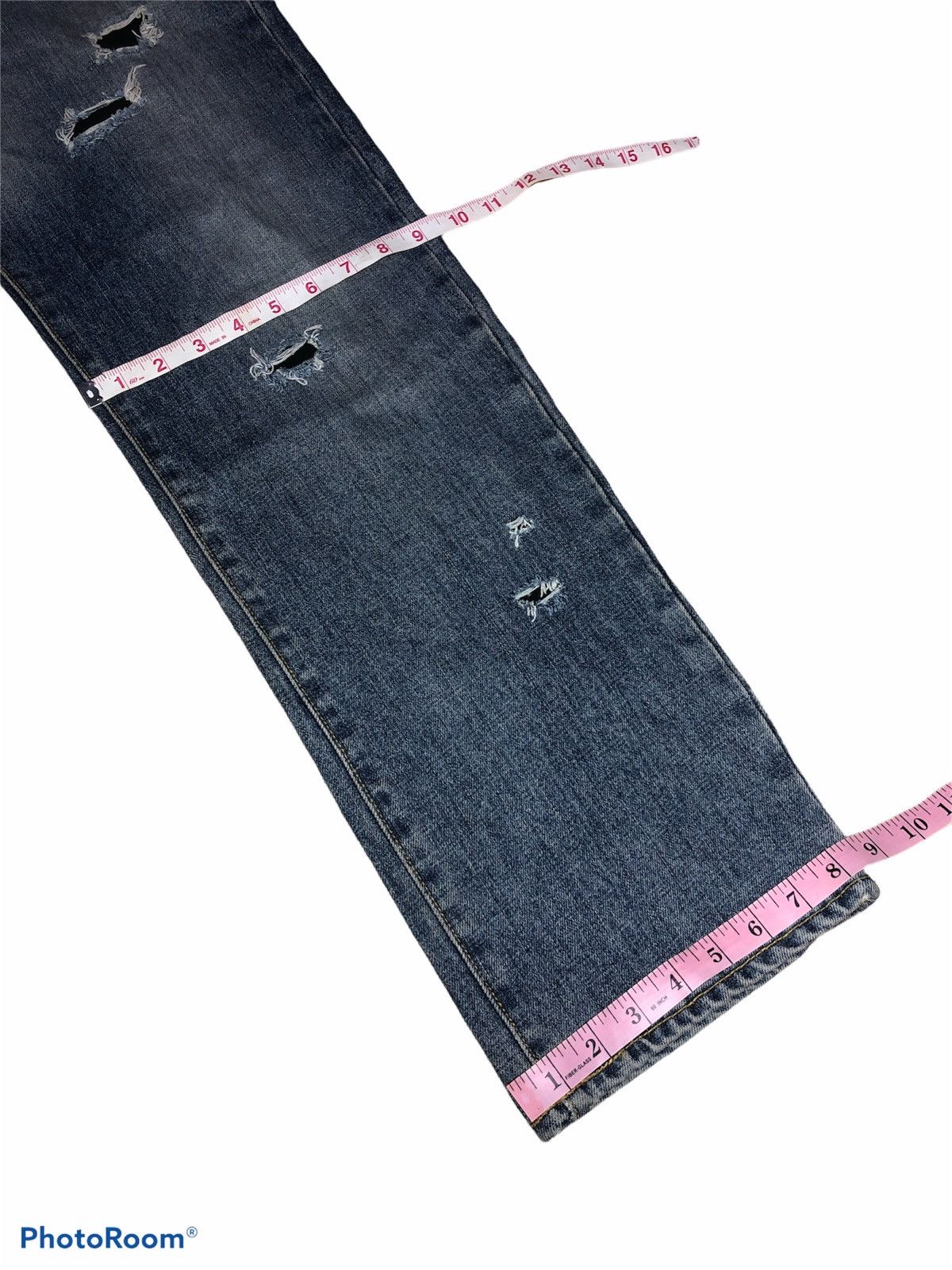 Vintage VINTAGE DISTRESSED DENIM BY Uniqlo Size US 33 - 8 Thumbnail