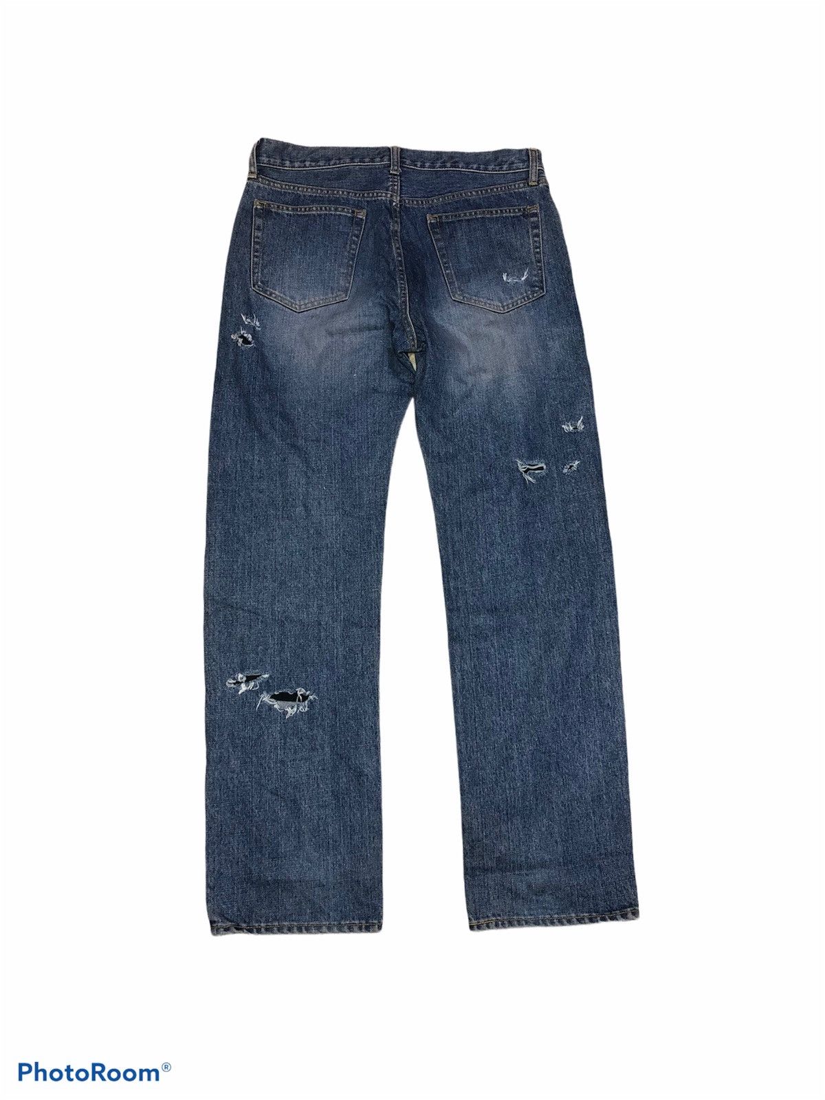 Vintage VINTAGE DISTRESSED DENIM BY Uniqlo Size US 33 - 3 Thumbnail