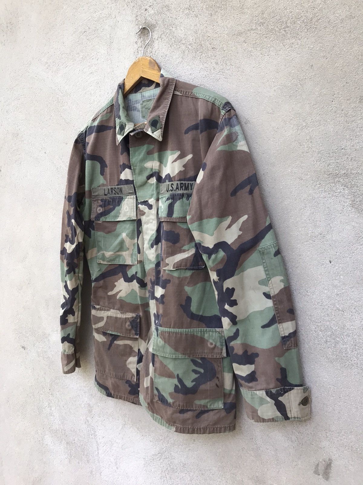 Vintage RARE VINTAGE US ARMY LARSON UNIFORM JACKET SLOGAN NO WAR Size US M / EU 48-50 / 2 - 4 Thumbnail