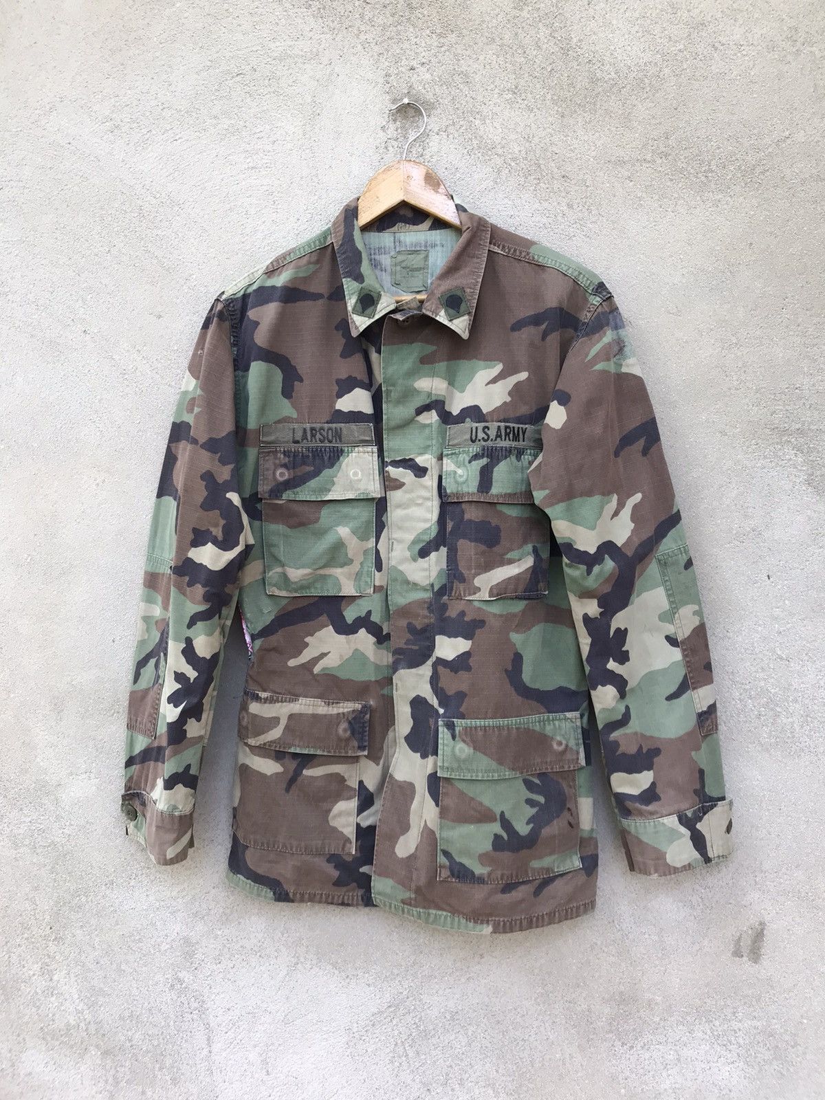 Vintage RARE VINTAGE US ARMY LARSON UNIFORM JACKET SLOGAN NO WAR Size US M / EU 48-50 / 2 - 3 Thumbnail
