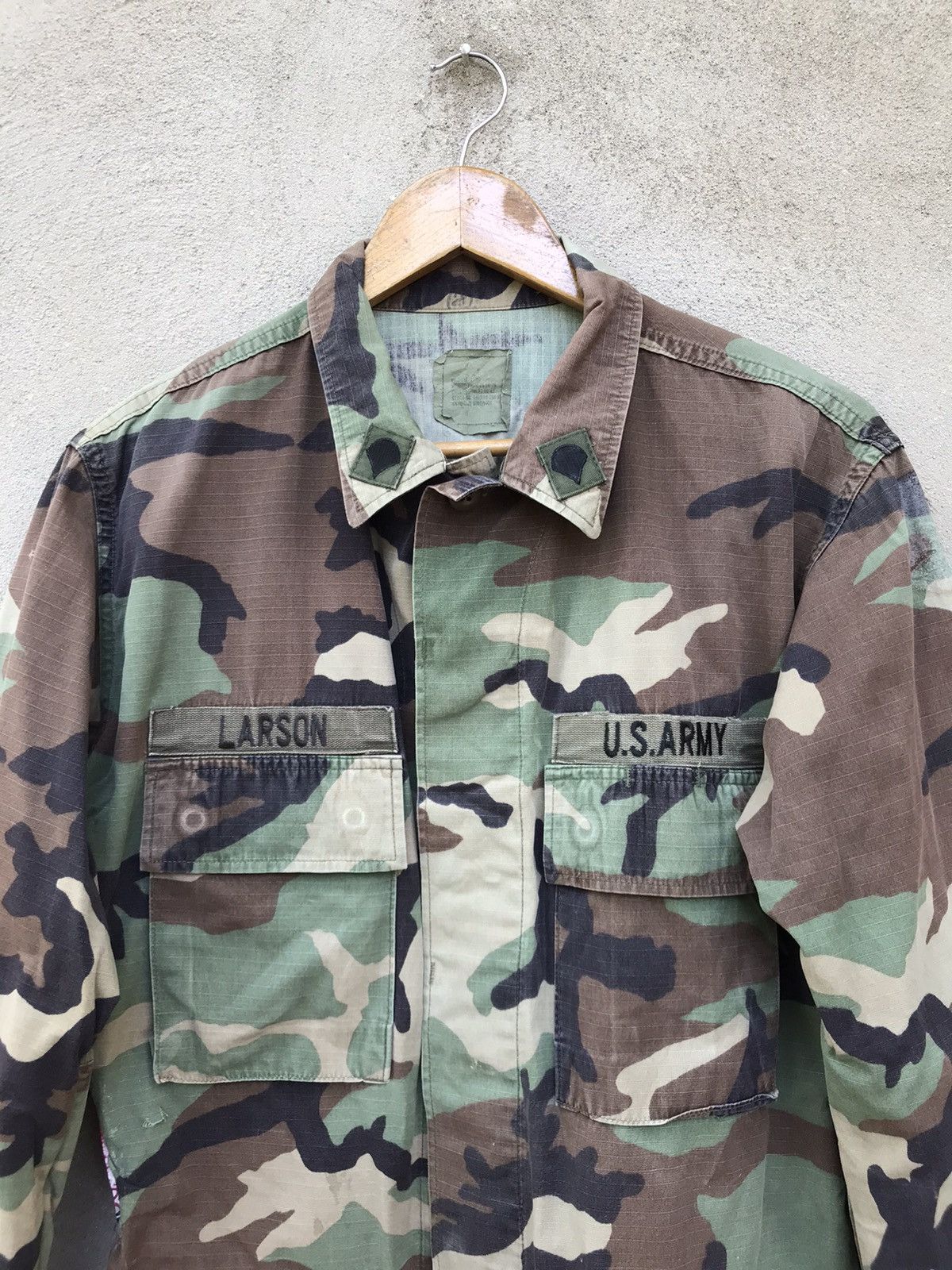 Vintage RARE VINTAGE US ARMY LARSON UNIFORM JACKET SLOGAN NO WAR Size US M / EU 48-50 / 2 - 9 Thumbnail