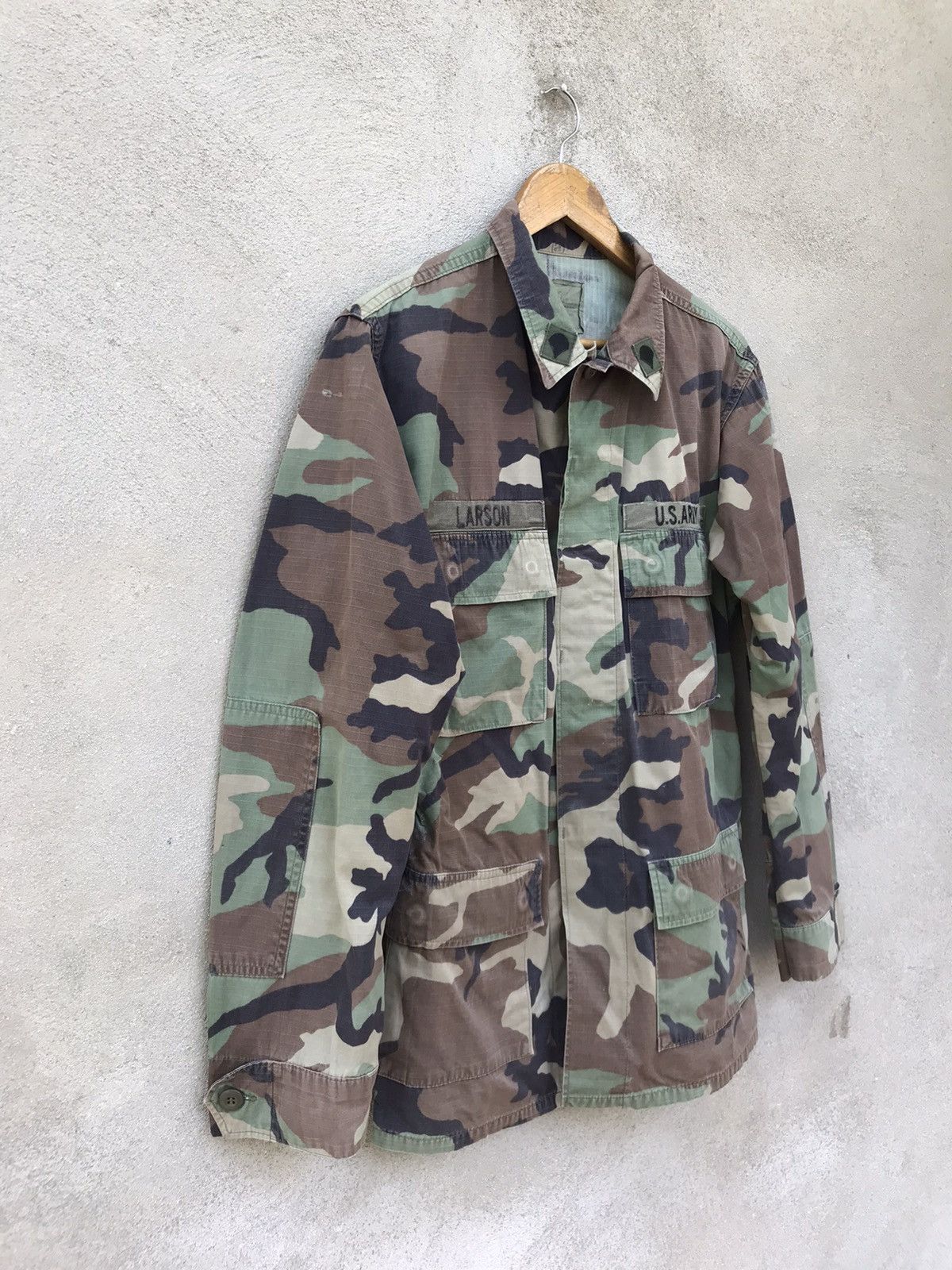 Vintage RARE VINTAGE US ARMY LARSON UNIFORM JACKET SLOGAN NO WAR Size US M / EU 48-50 / 2 - 5 Thumbnail