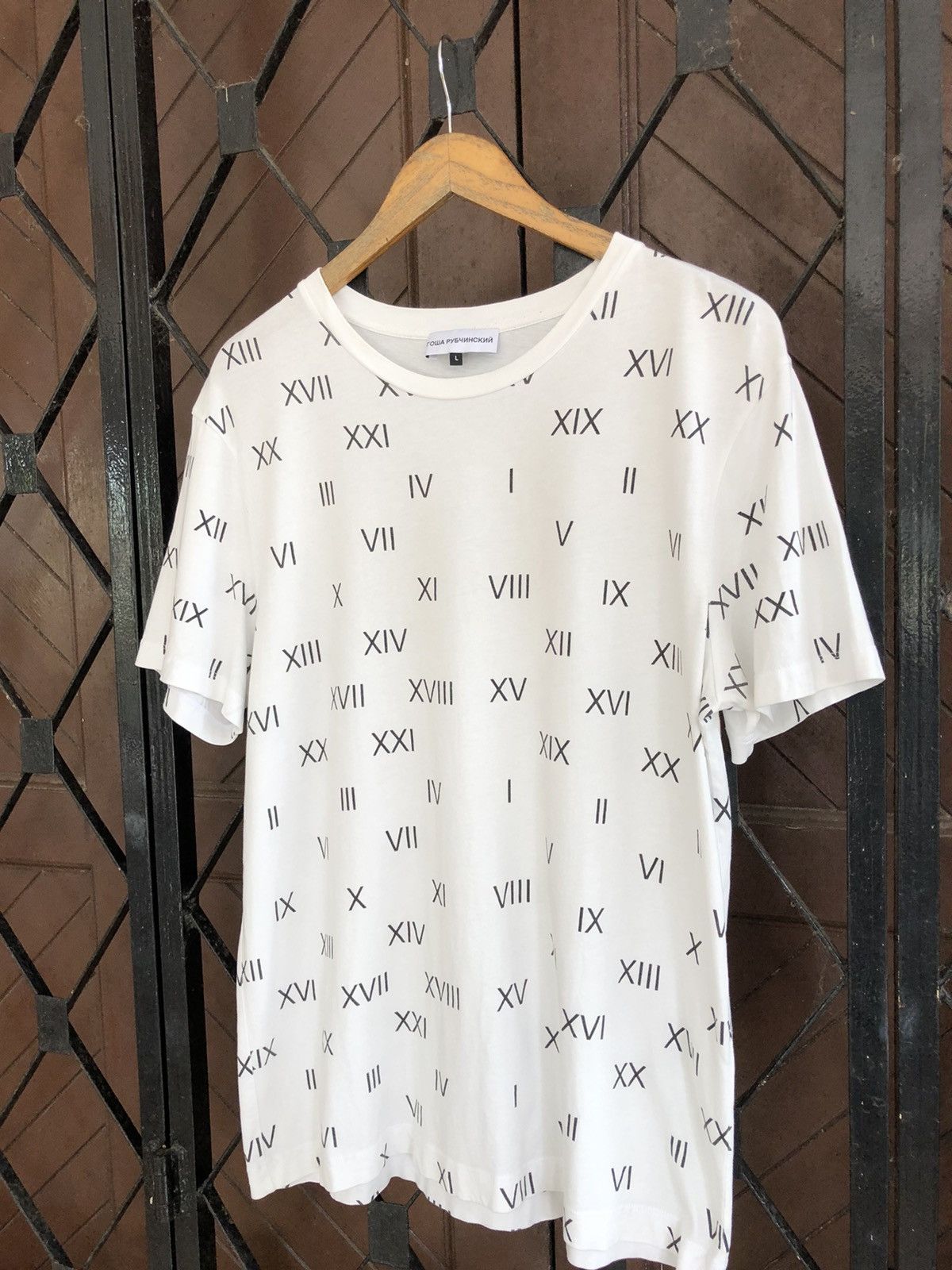Gosha Rubchinskiy Gosha Rubchinskiy Numbers Tee Size US L / EU 52-54 / 3 - 2 Thumbnail