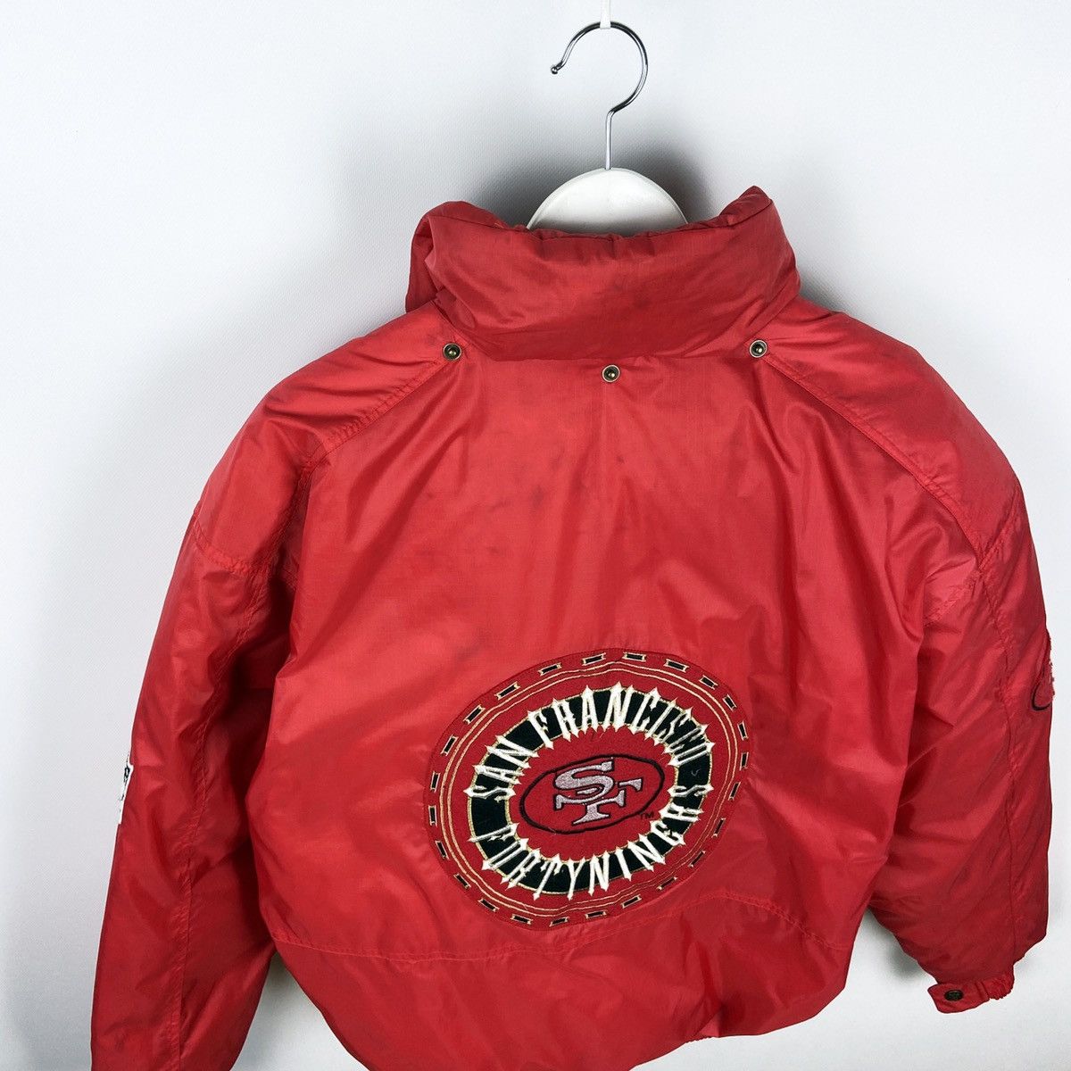 NFL Vintage 90s Rare San Francisco SF 49ers NFL Goose jacket Size US L / EU 52-54 / 3 - 3 Thumbnail